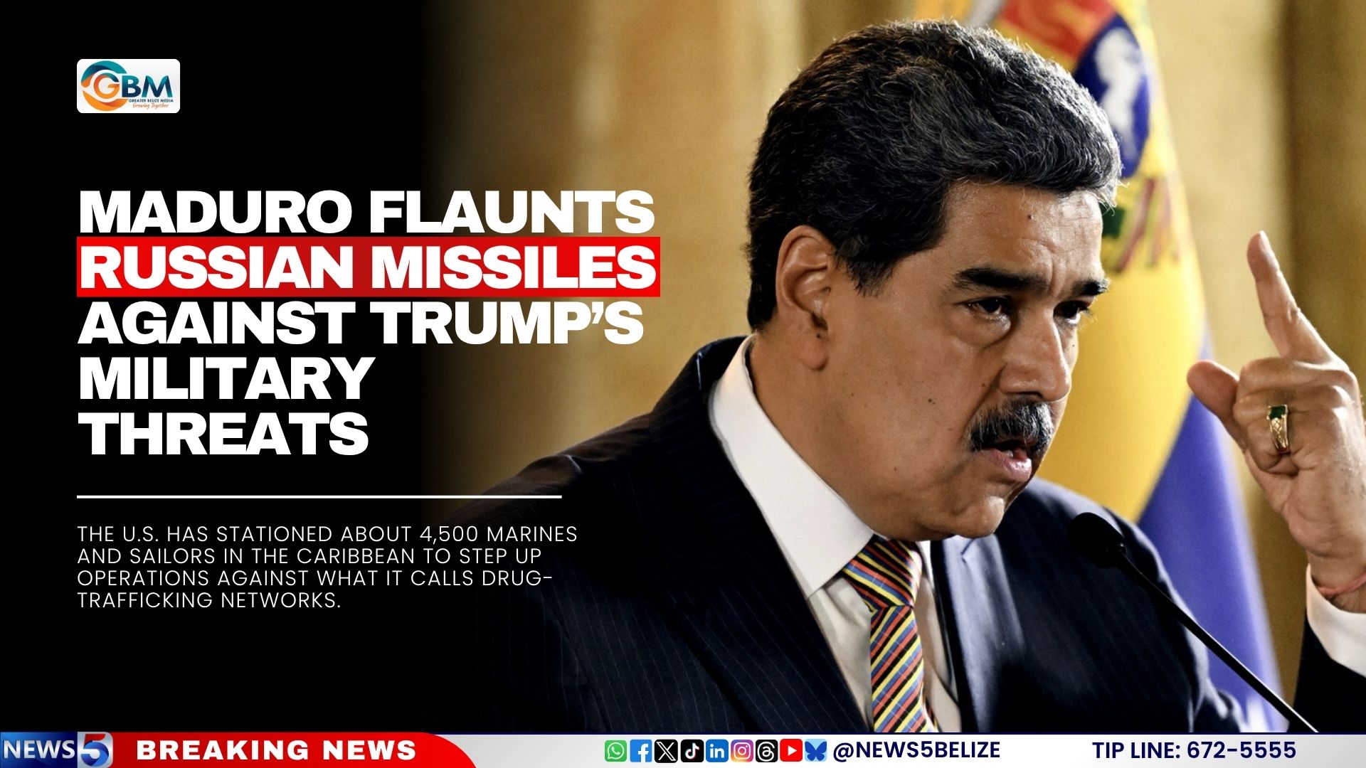 Maduro Flaunts Russian Missiles Against Trump’s Military Threats
