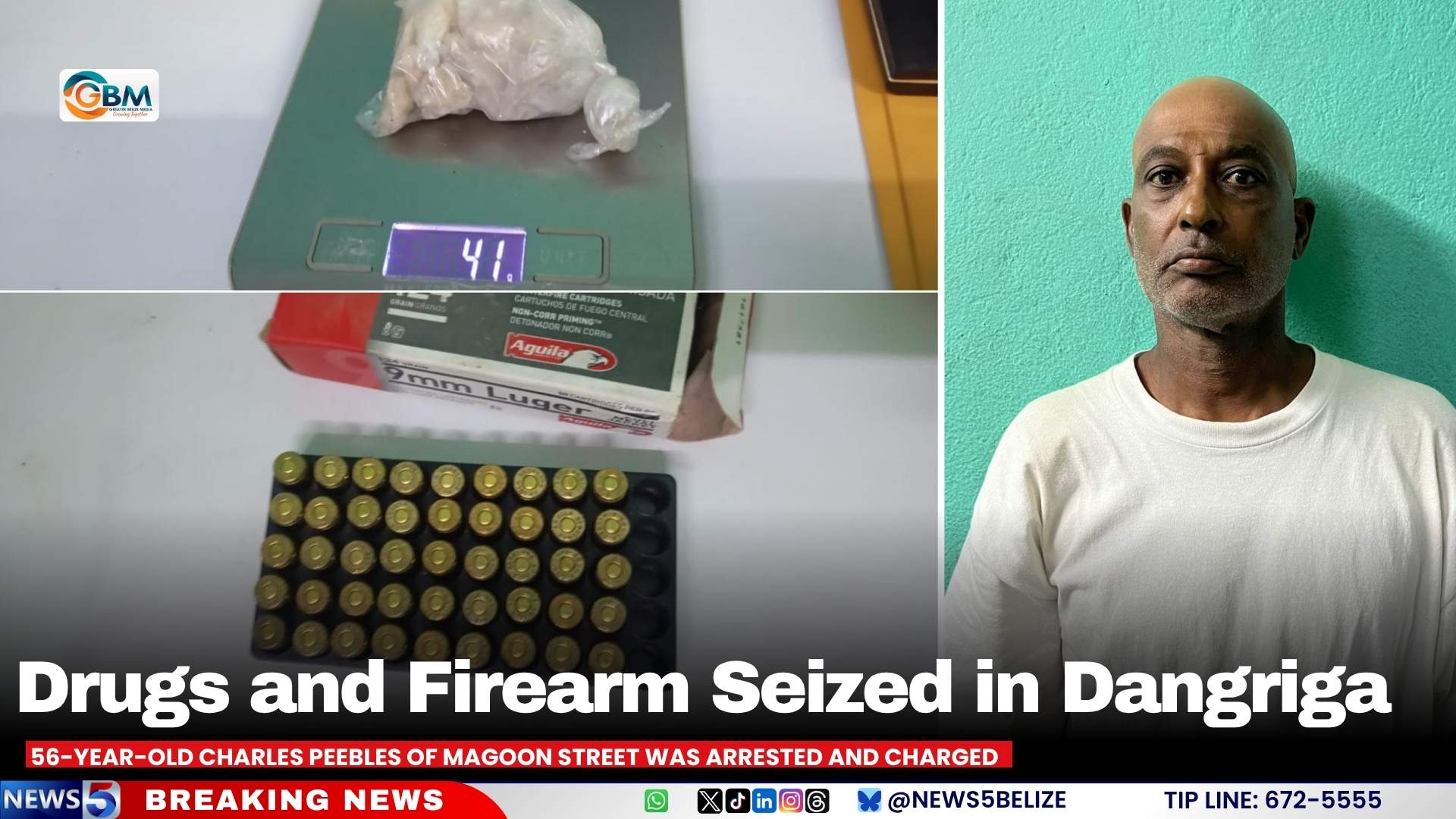 Drugs and Firearm Seized in Dangriga