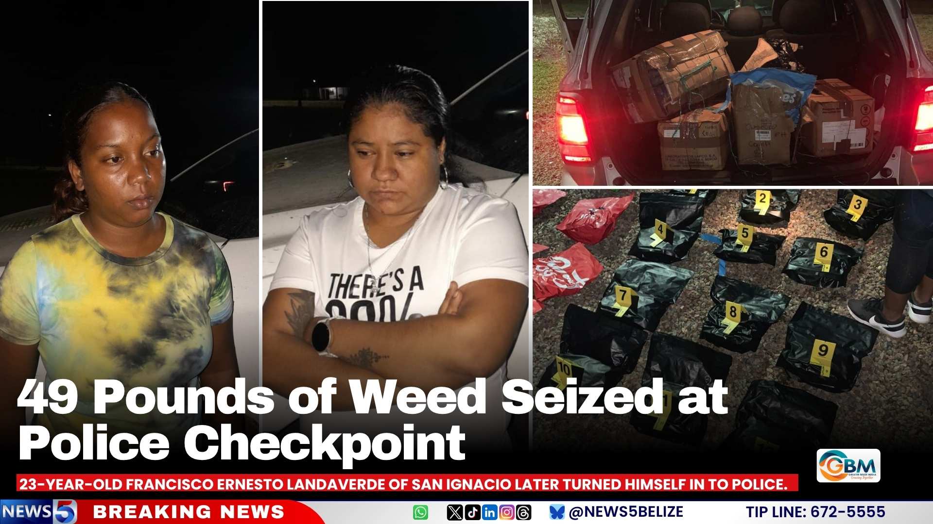49 Pounds of Weed Seized at Police Checkpoint
