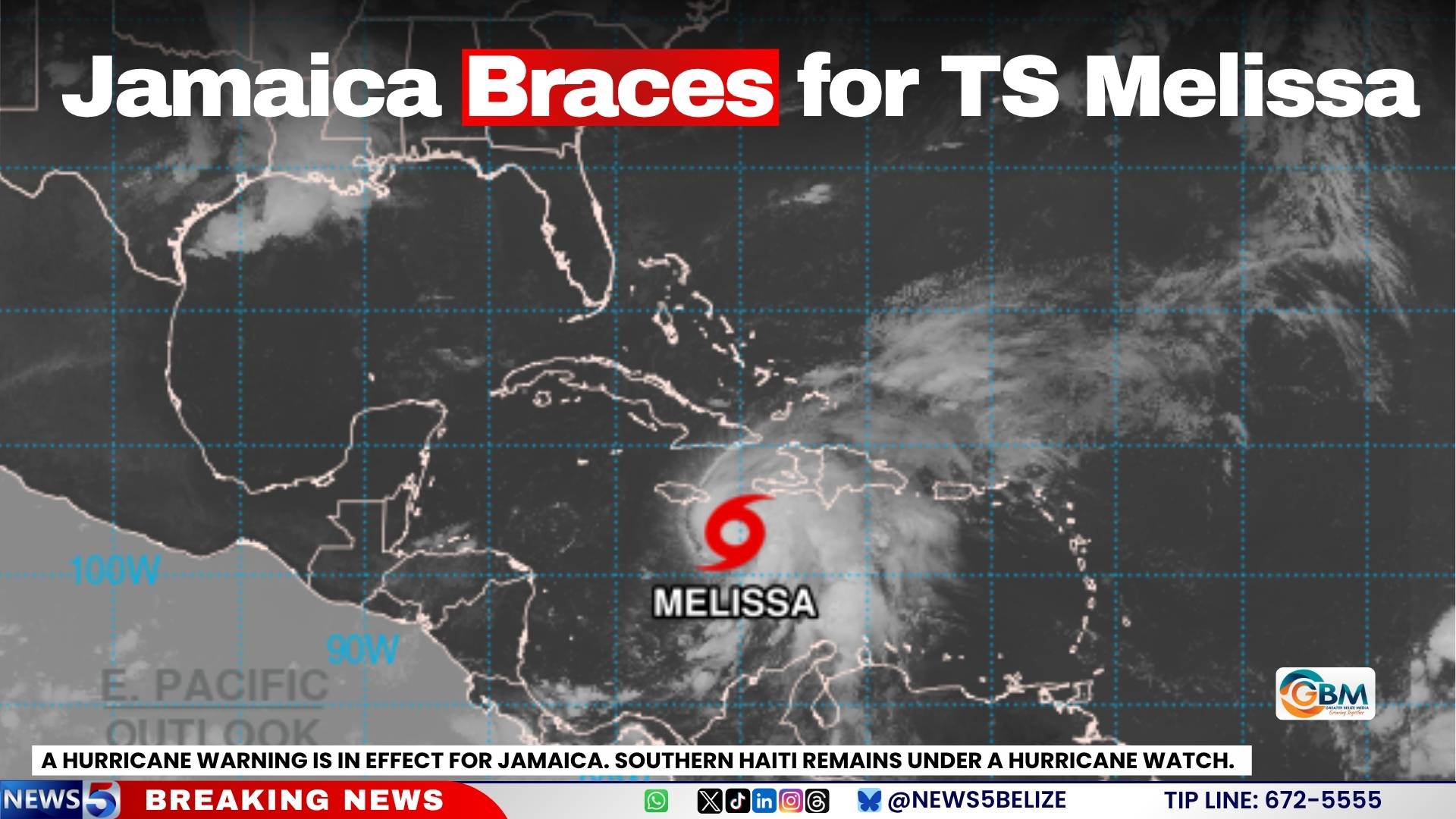 Jamaica Braces for TS Melissa