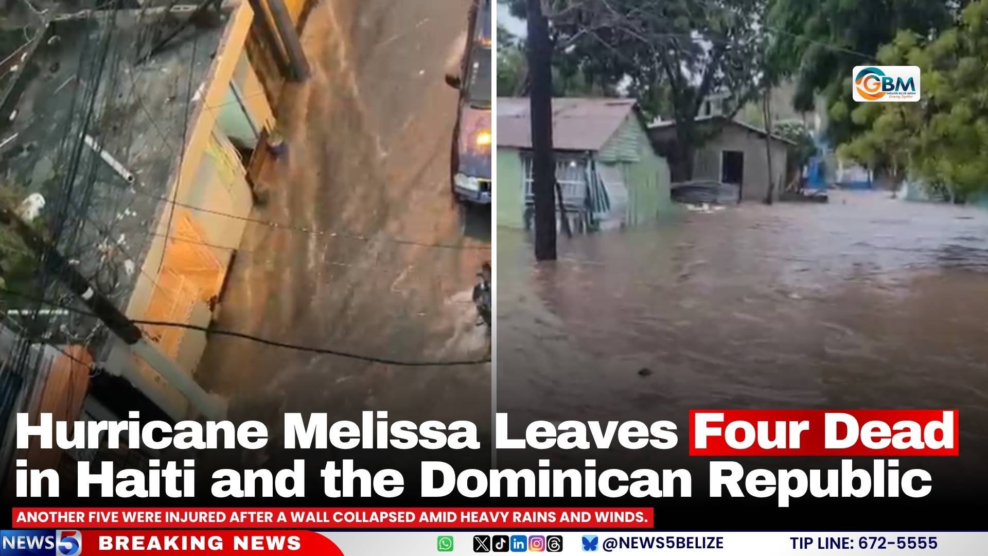 Hurricane Melissa Leaves Four Dead in Haiti and the Dominican Republic