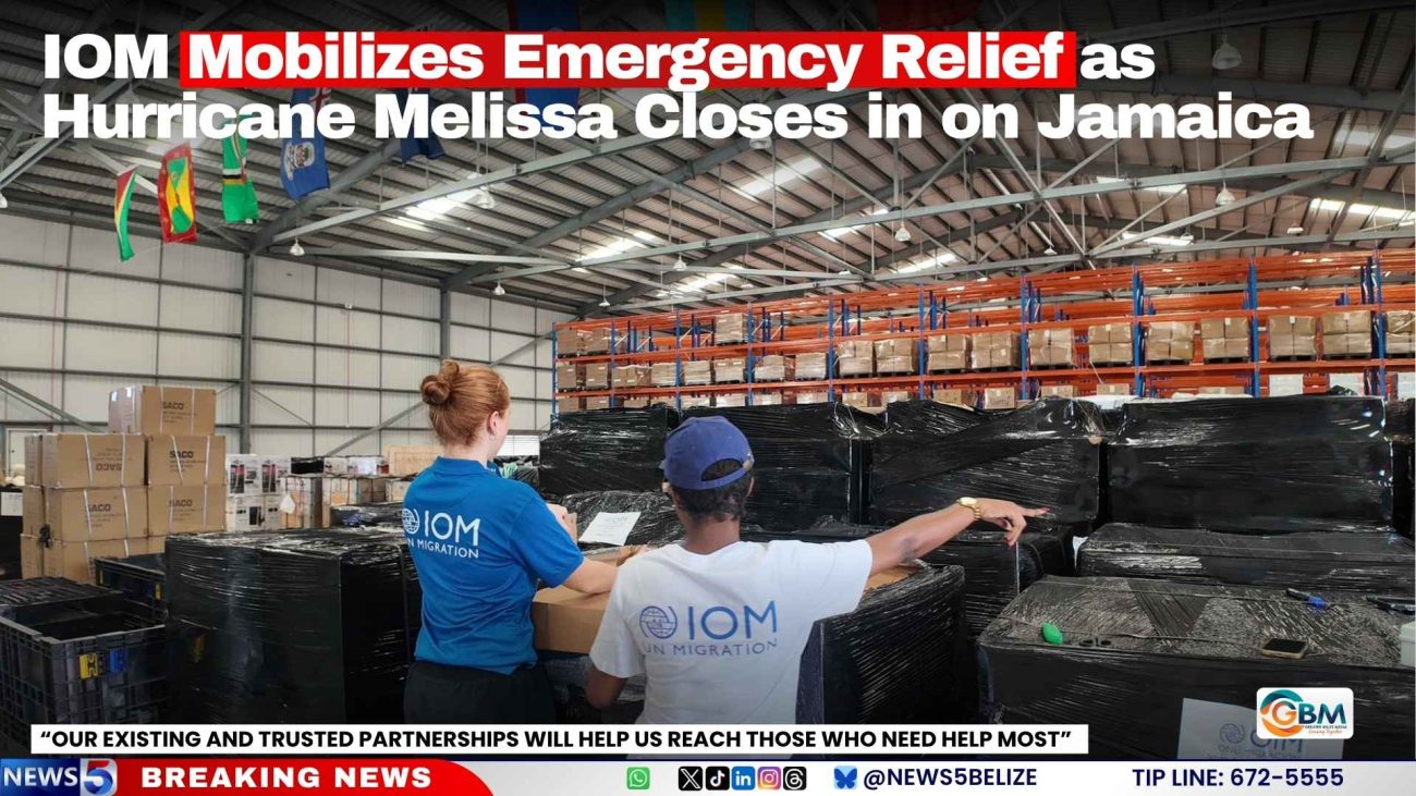 IOM Mobilizes Emergency Relief as Hurricane Melissa Closes in on Jamaica