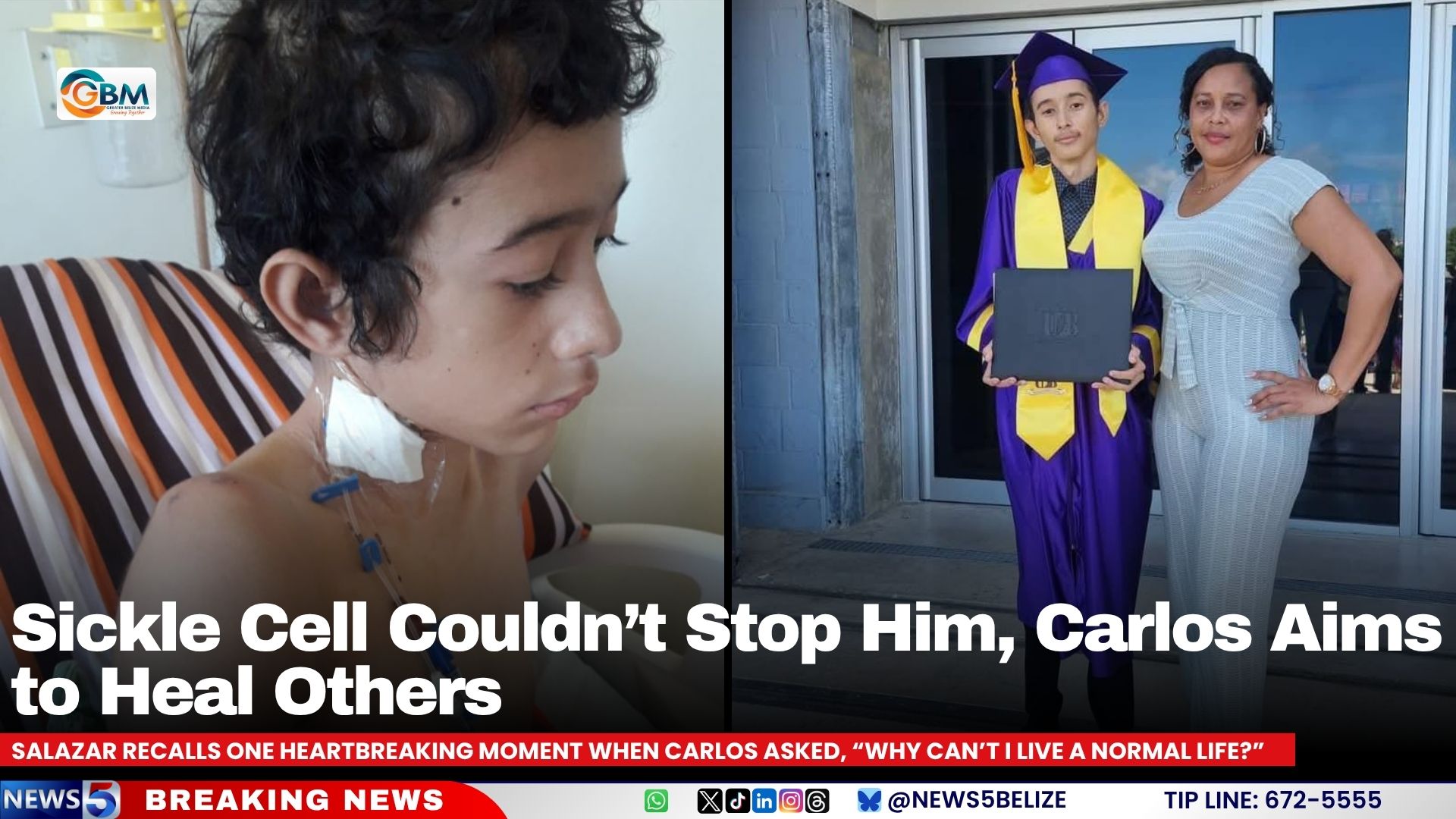 Sickle Cell Couldn’t Stop Him, Carlos Aims to Heal Others