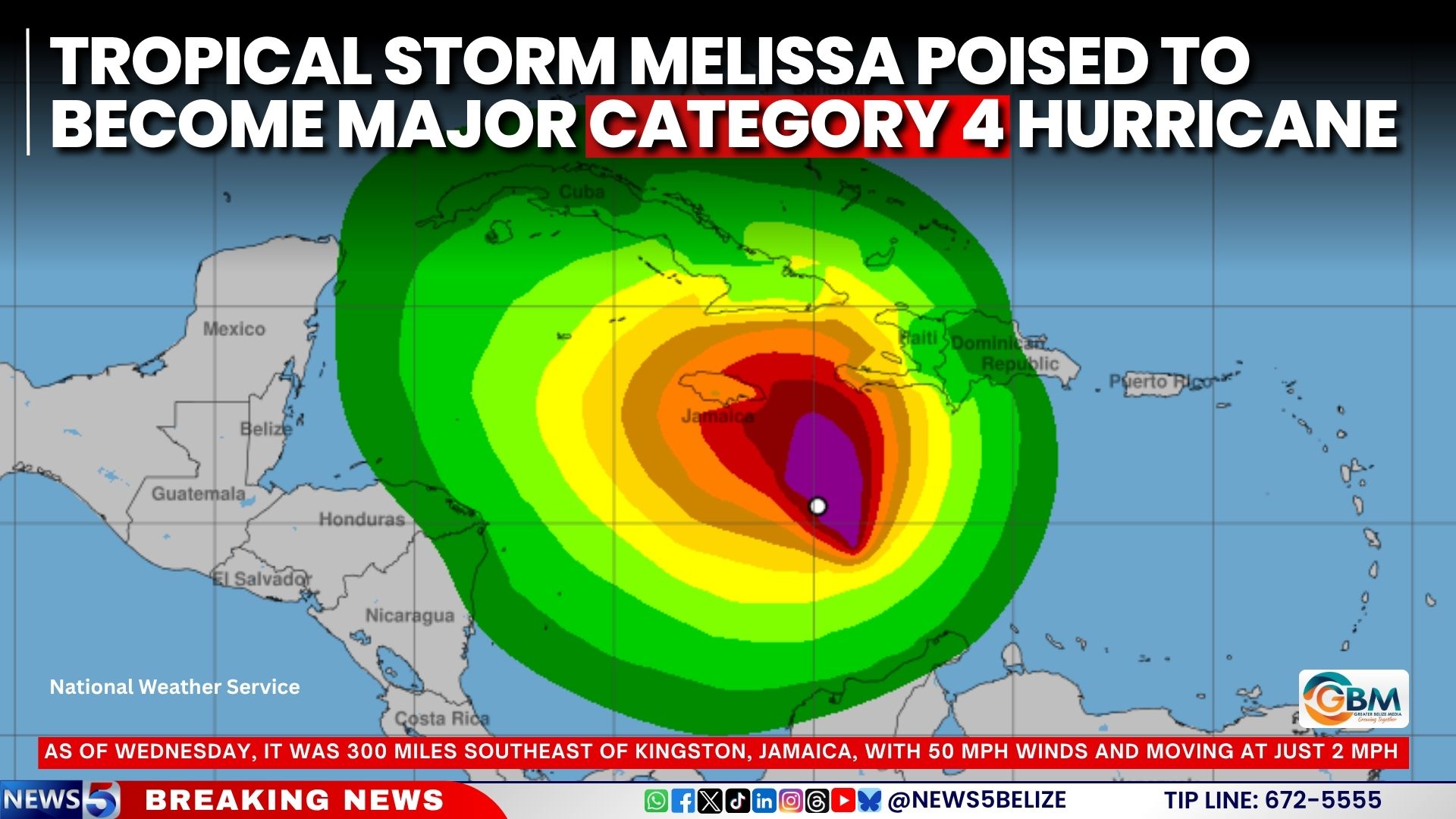 Tropical Storm Melissa Poised to Become Major Category 4 Hurricane