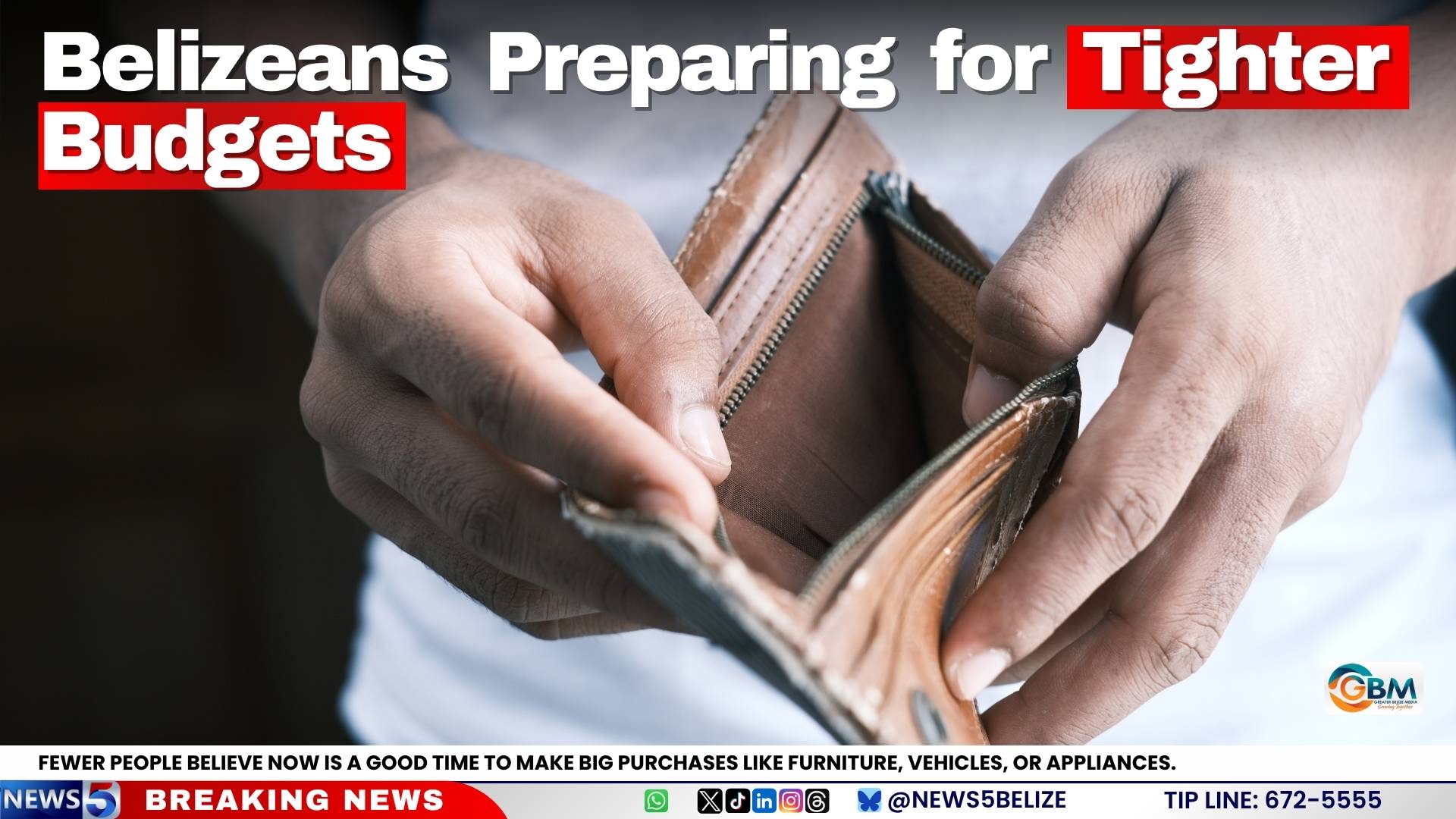 Belizeans Preparing for Tighter Budgets