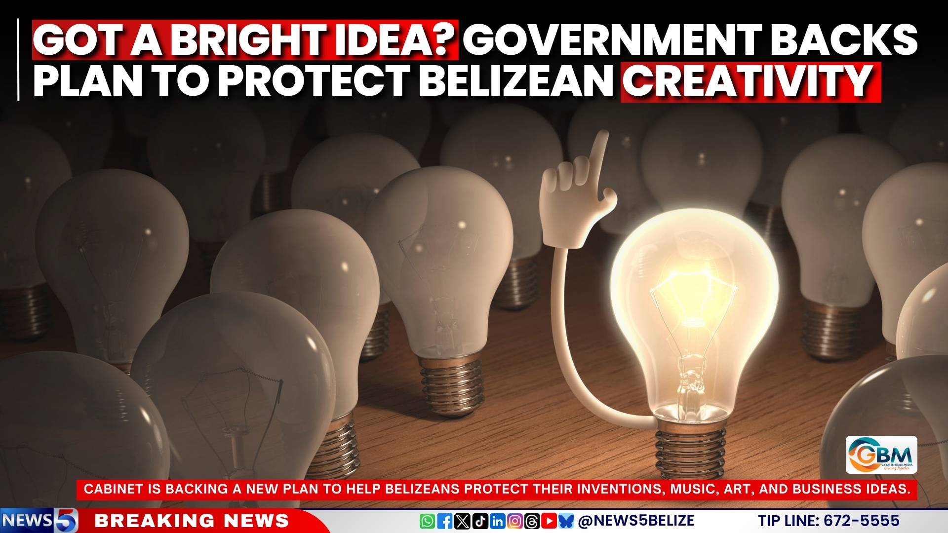 Got a Bright Idea? Government Backs Plan to Protect Belizean Creativity