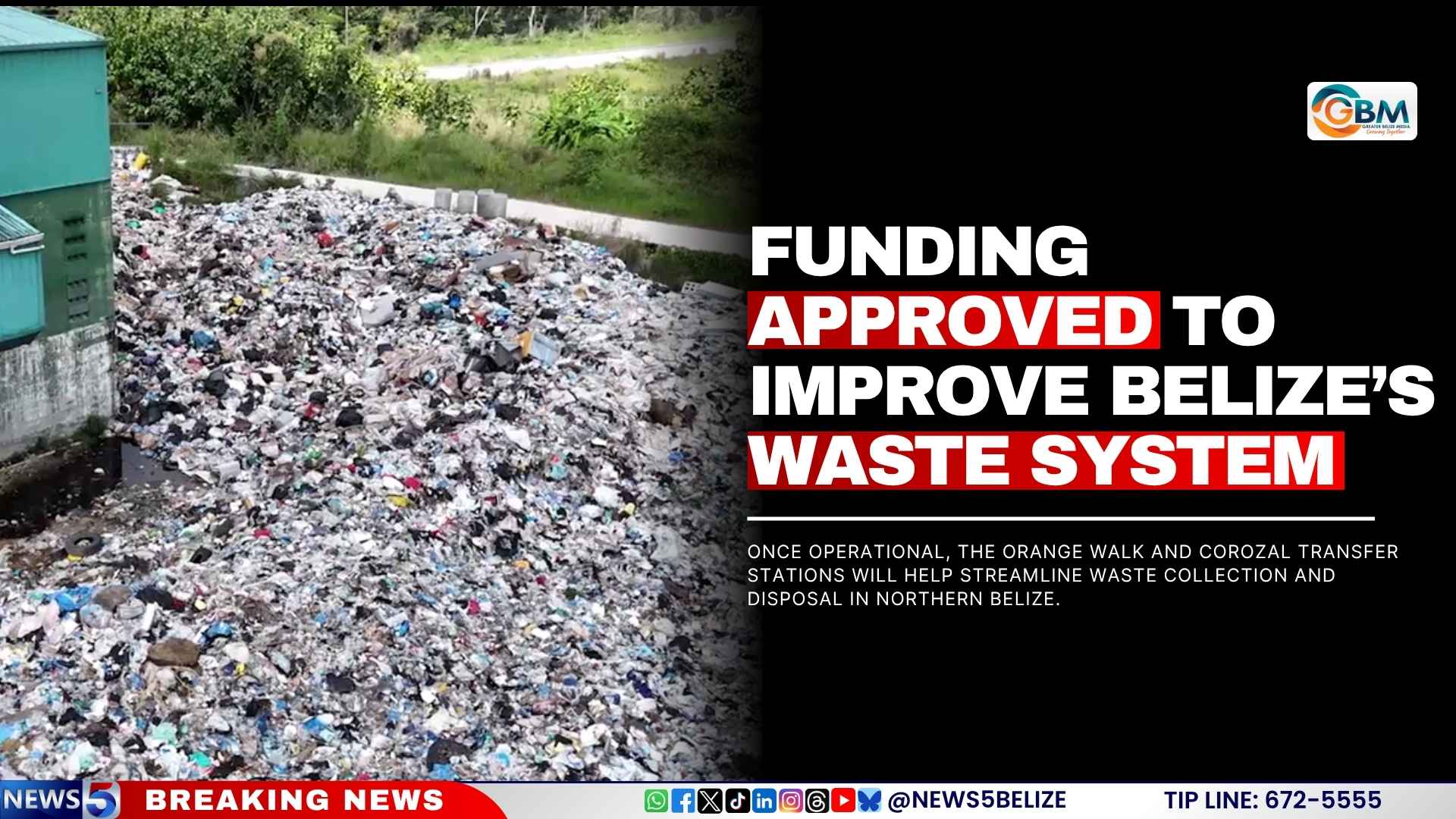 Funding Approved to Improve Belize’s Waste System
