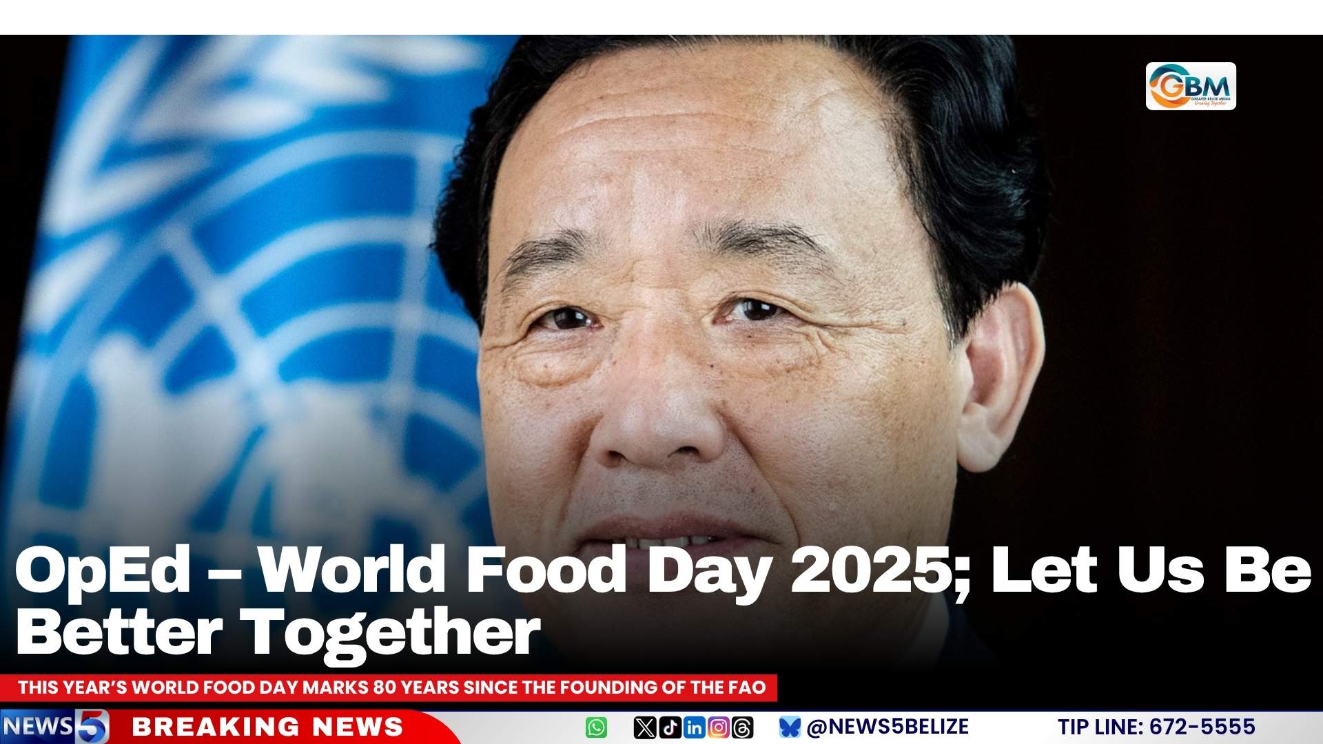 OpEd – World Food Day 2025; Let Us Be Better Together 