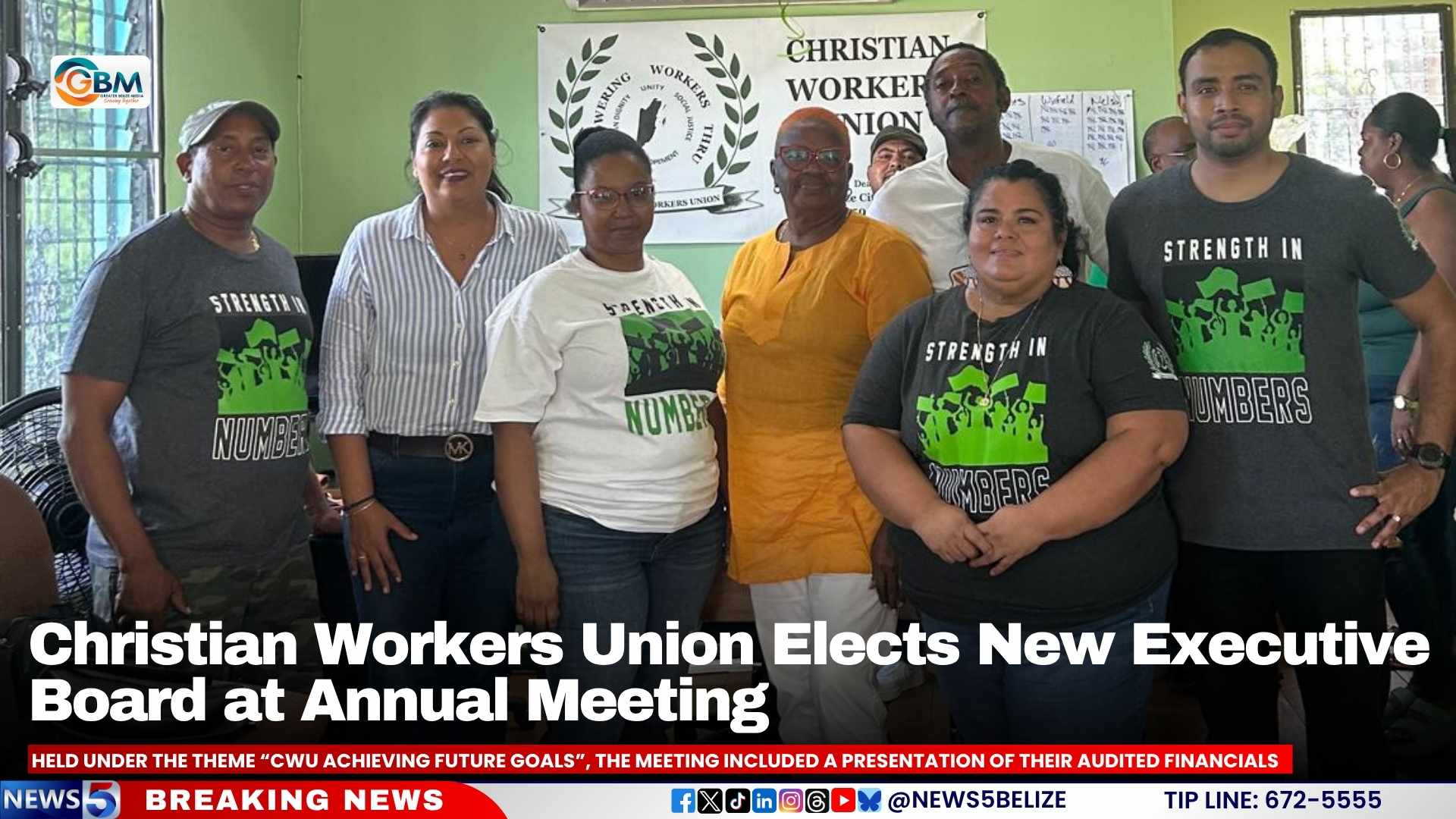 Christian Workers Union Elects New Executive Board at Annual Meeting