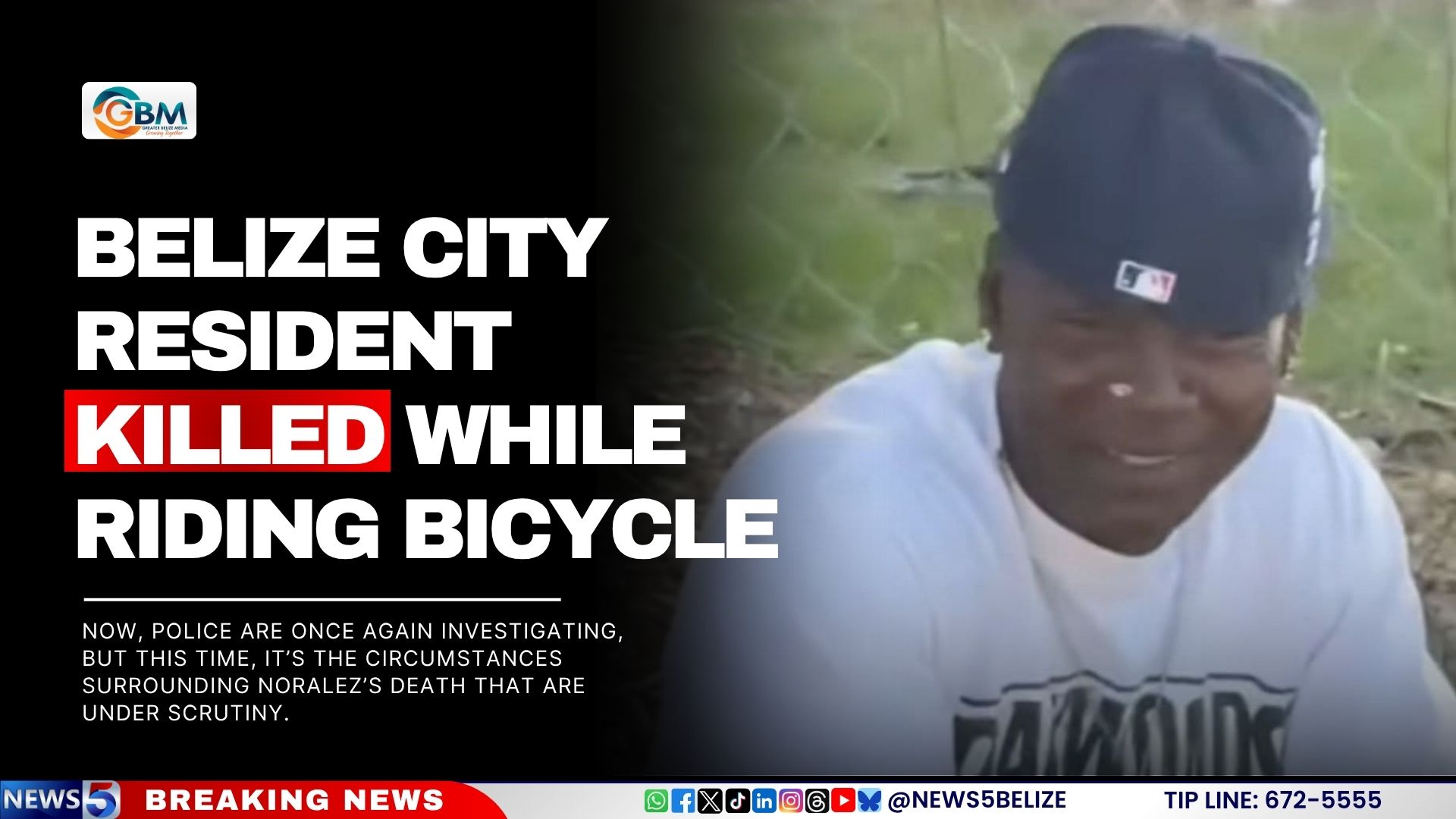 Belize City Resident Killed While Riding Bicycle
