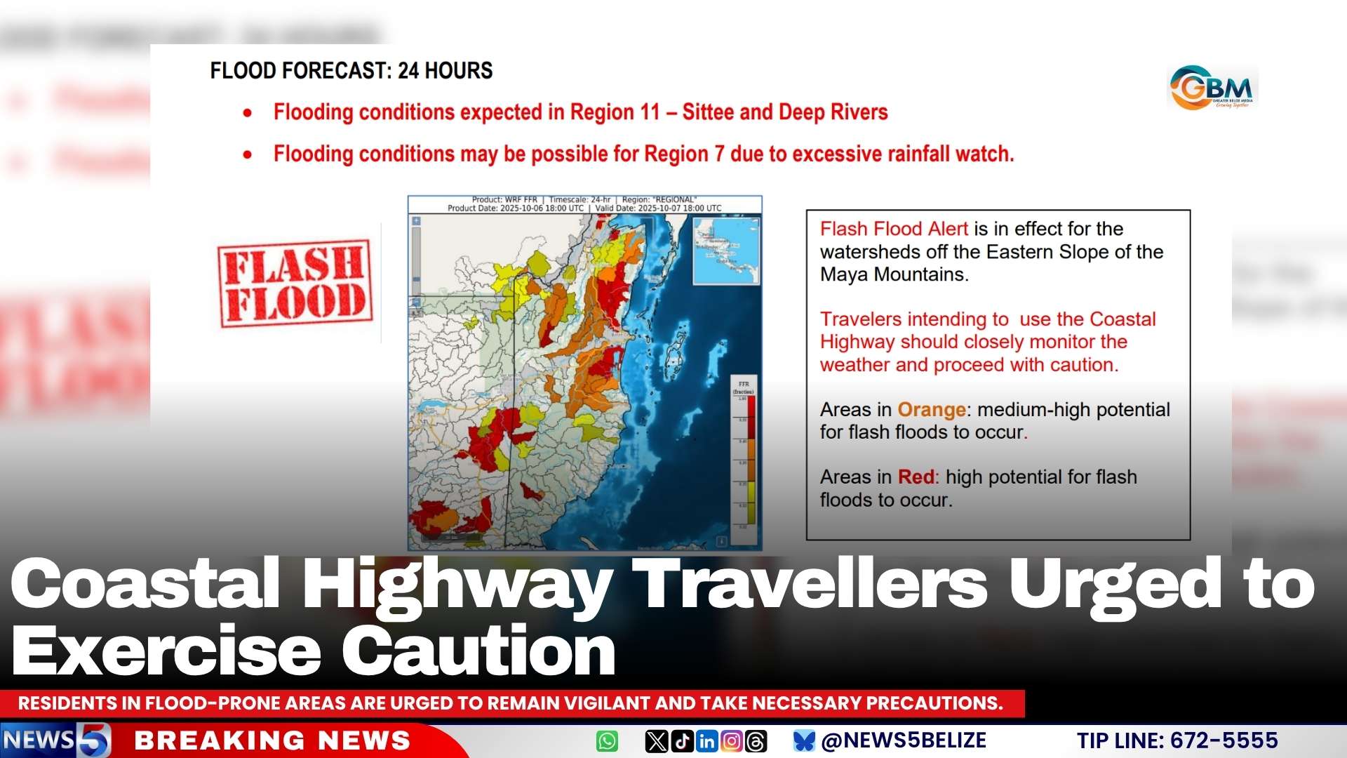 Coastal Highway Travellers Urged to Exercise Caution