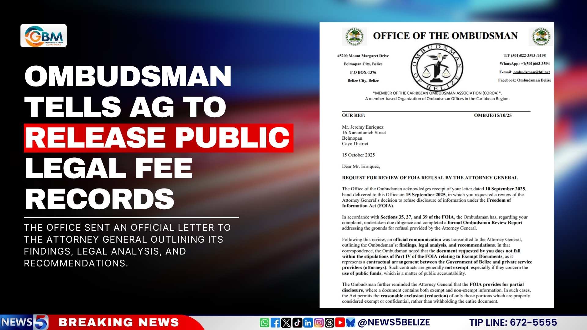 Ombudsman Tells AG to Release Public Legal Fee Records