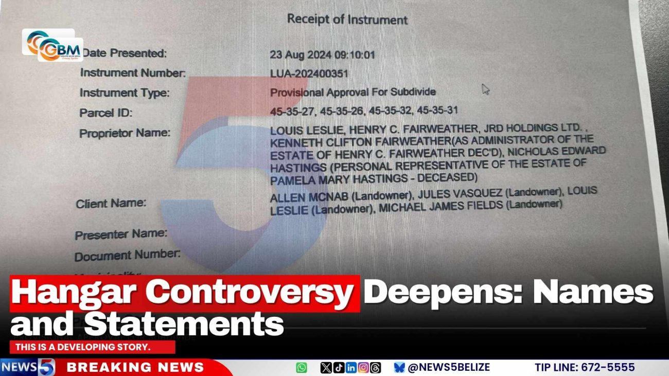 Hangar Controversy Deepens: Names and Statements