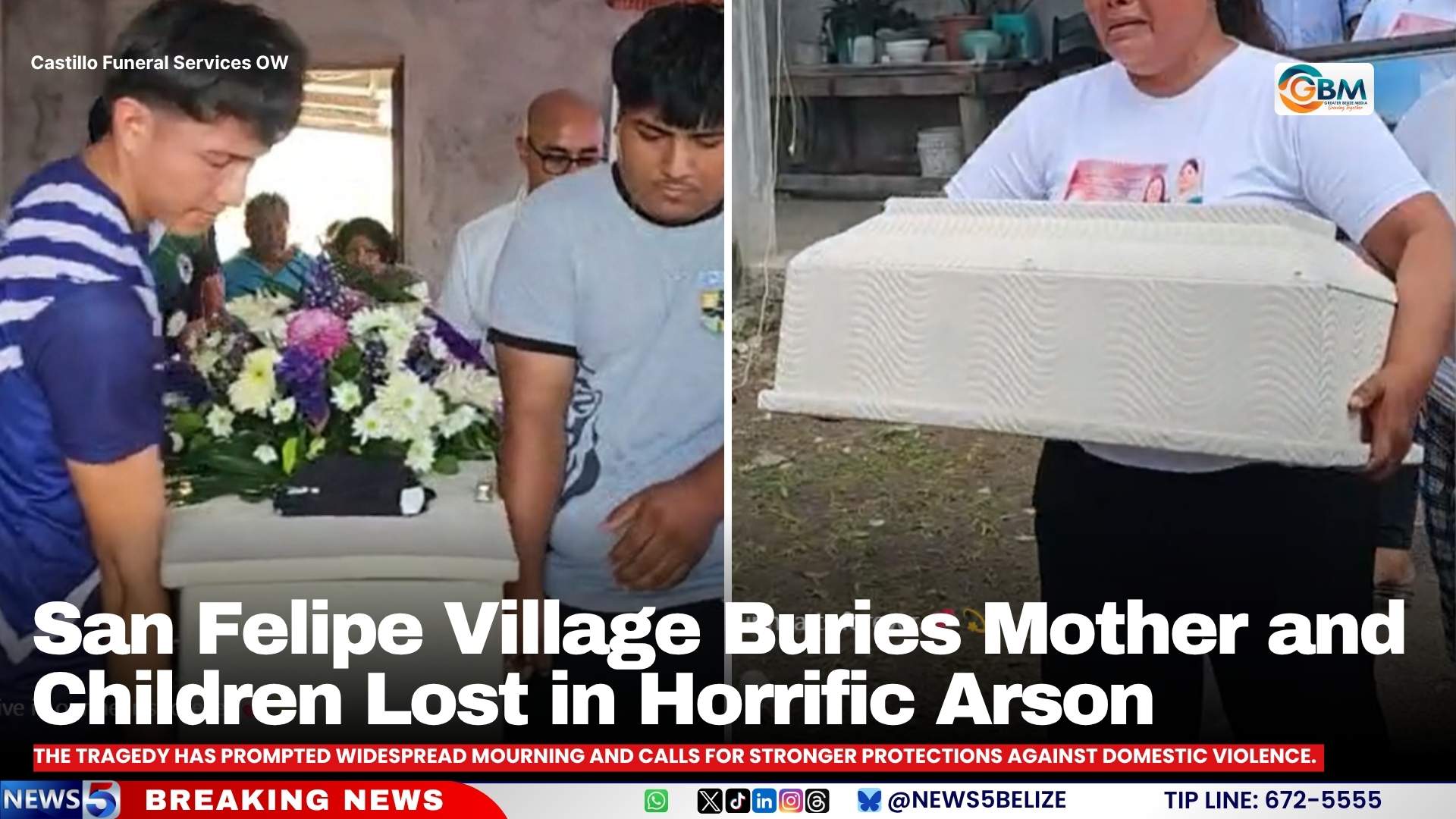 San Felipe Village Buries Mother and Children Lost in Horrific Arson