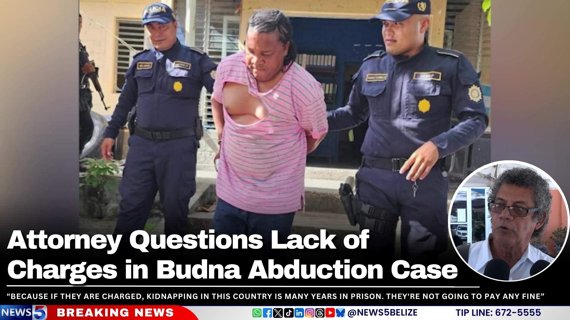 Attorney Questions Lack of Charges in Budna Abduction Case