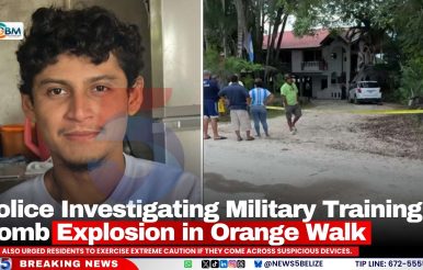 Police Investigating Military Training Bomb Explosion in Orange Walk