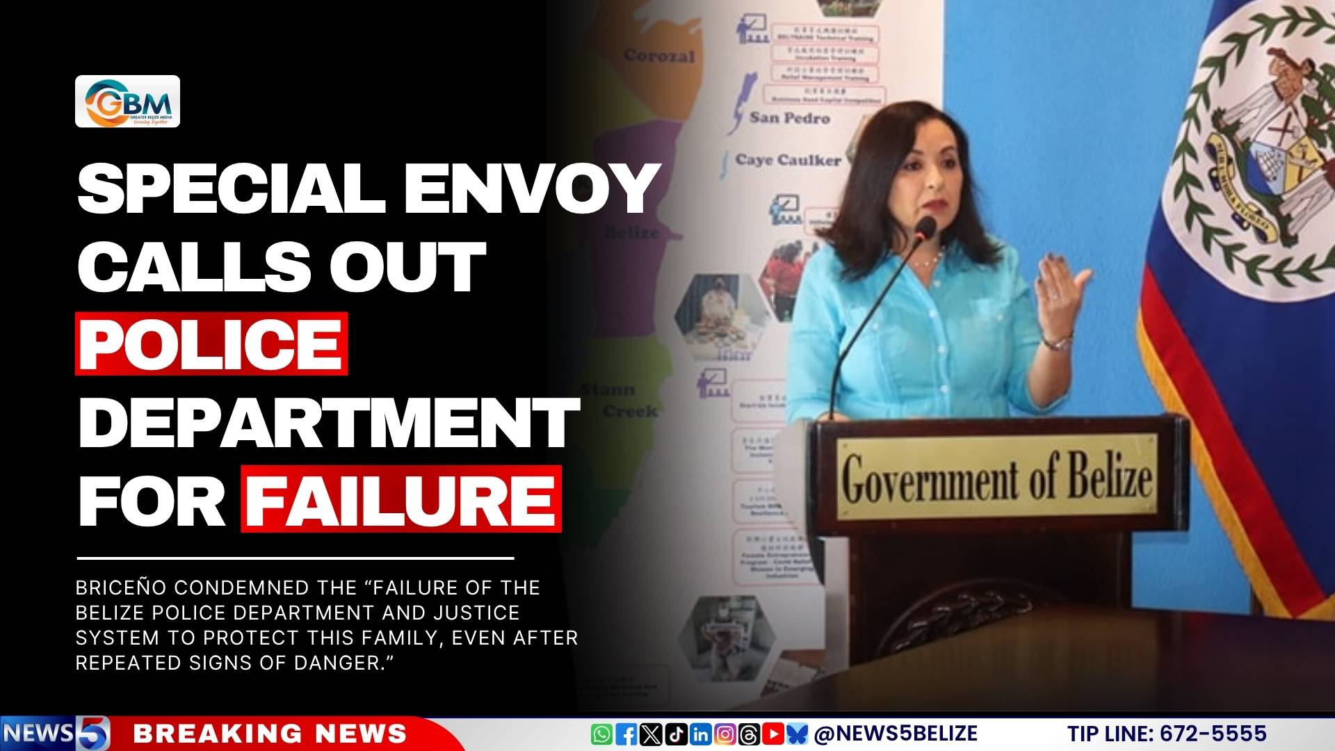 Special Envoy Calls Out Belize Police Department For Failure