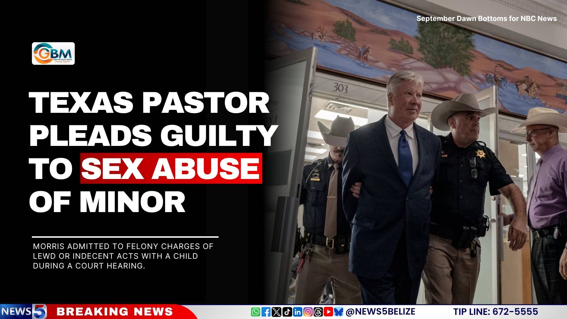 Texas Pastor Pleads Guilty to Sex Abuse of Minor