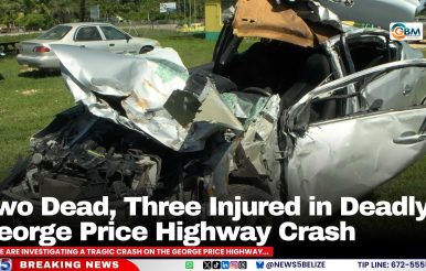 Two Dead, Three Injured in Deadly George Price Highway Crash