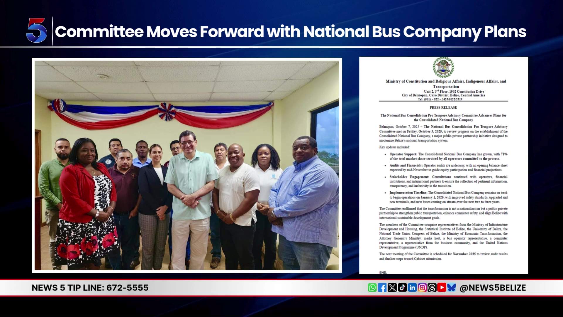 National Bus Company and Transport Service to Roll Out in 2026