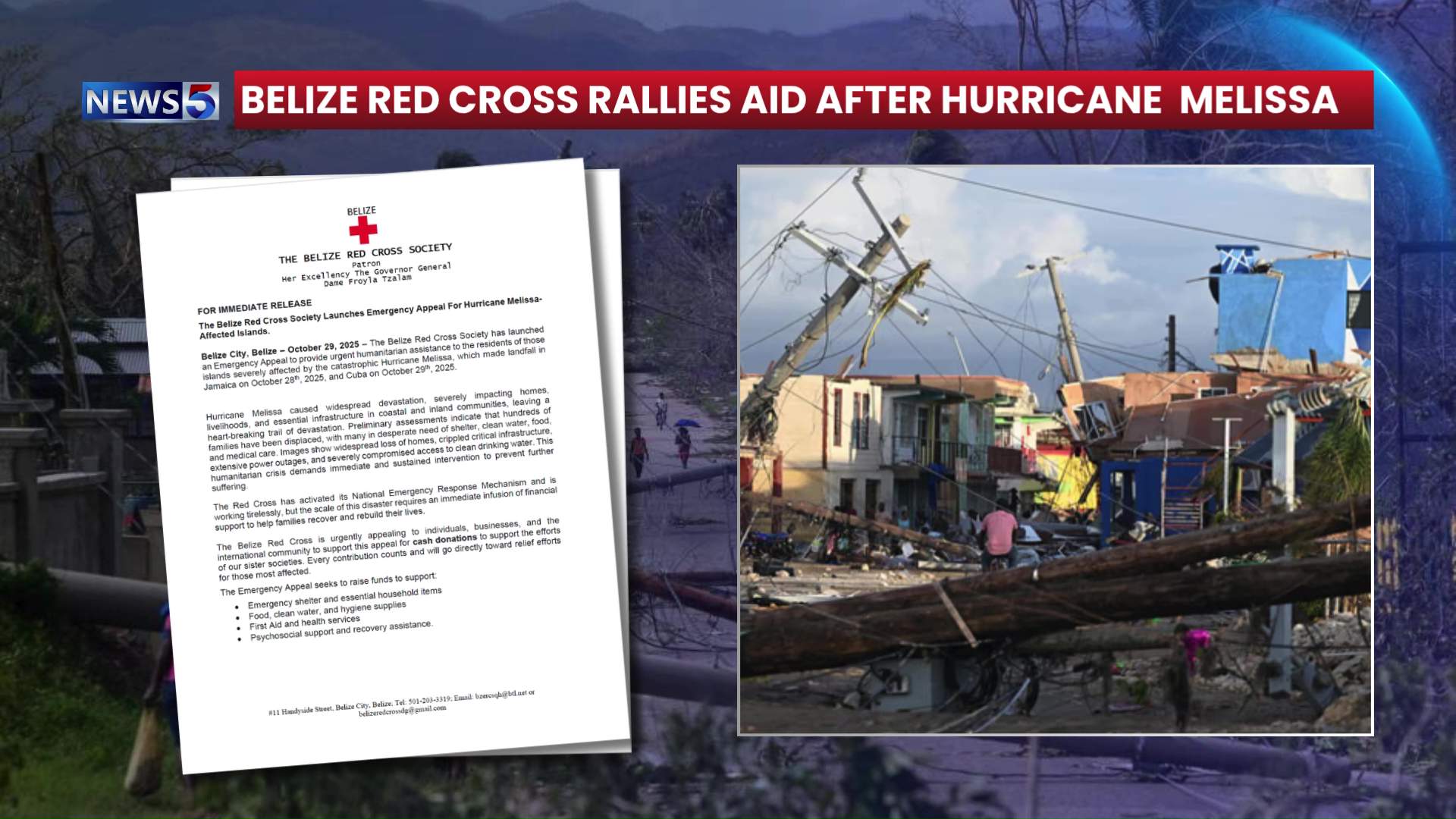 Belize Red Cross Issues Urgent Appeal After Hurricane Melissa