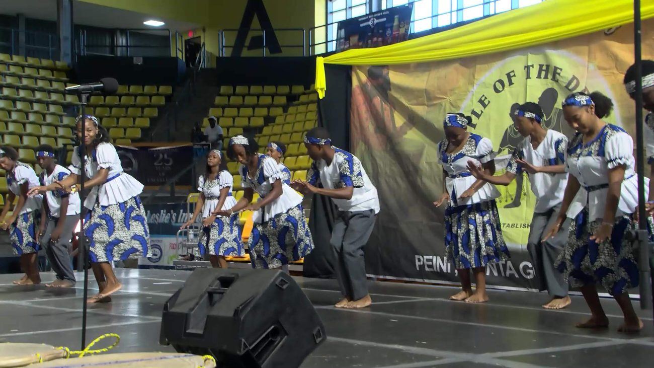 Garifunaduou Takes Center Stage at High School Battle of the Drums