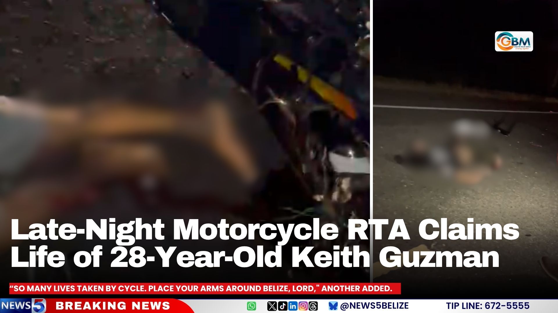 Late-Night Motorcycle RTA Claims Life of 28-Year-Old Keith Guzman
