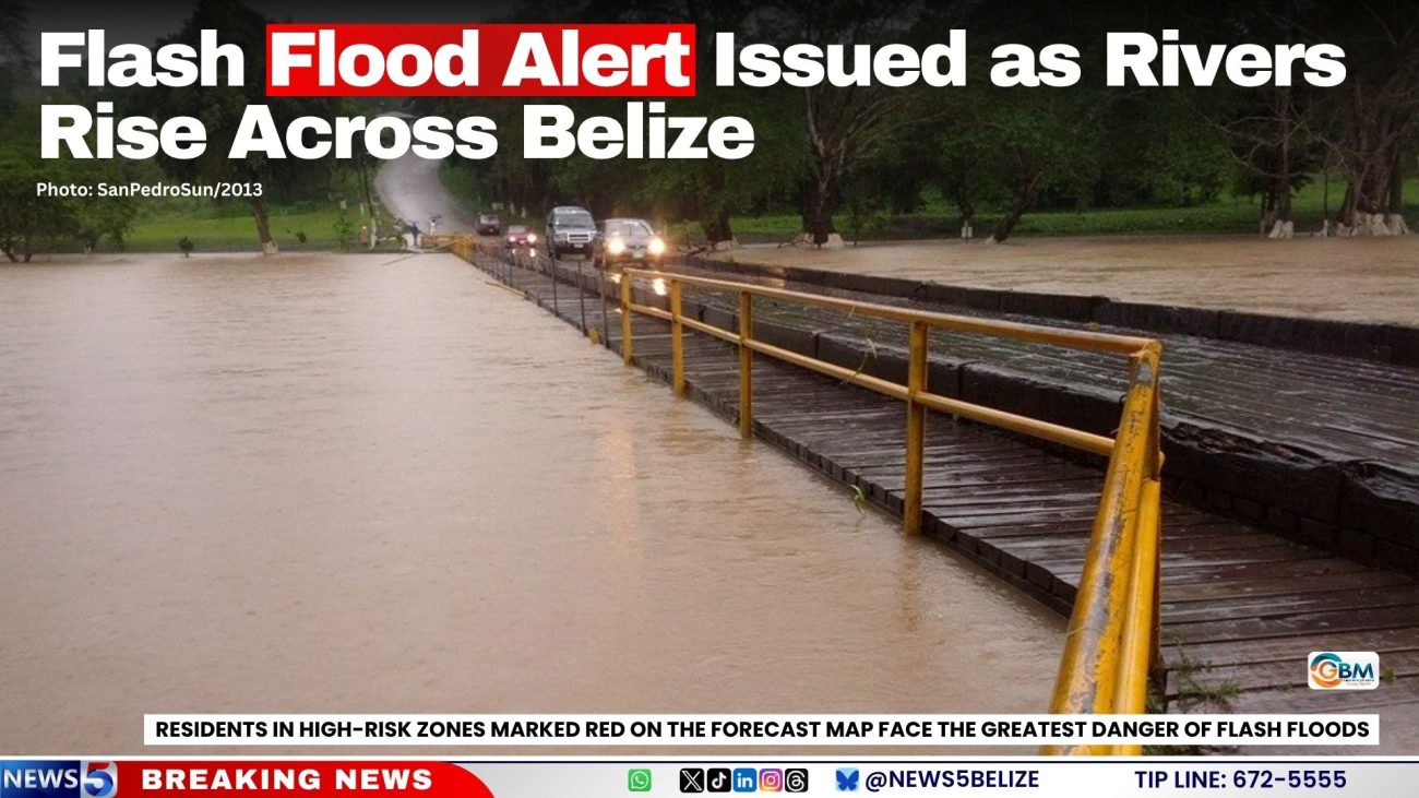 Flash Flood Alert Issued as Rivers Rise Across Belize