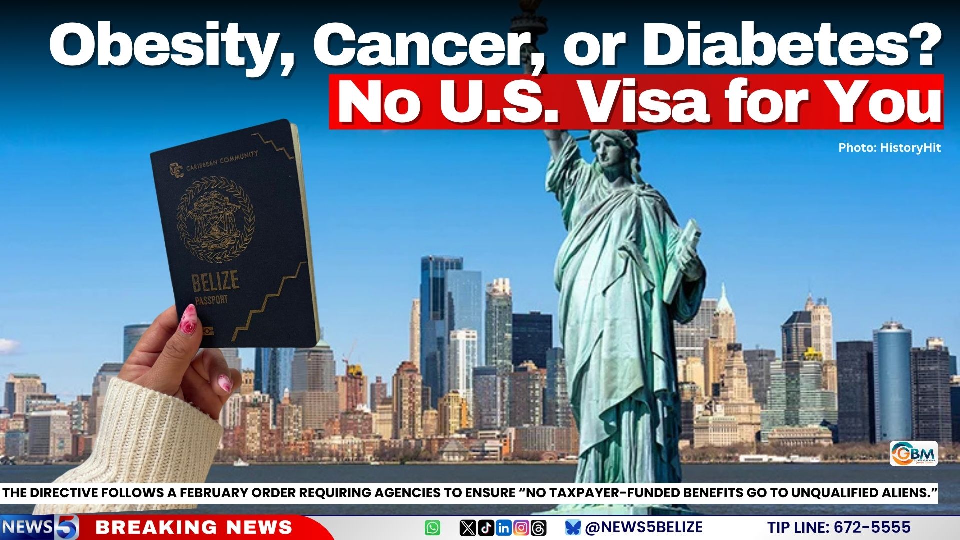 Obesity, Cancer, or Diabetes? No U.S. Visa for You