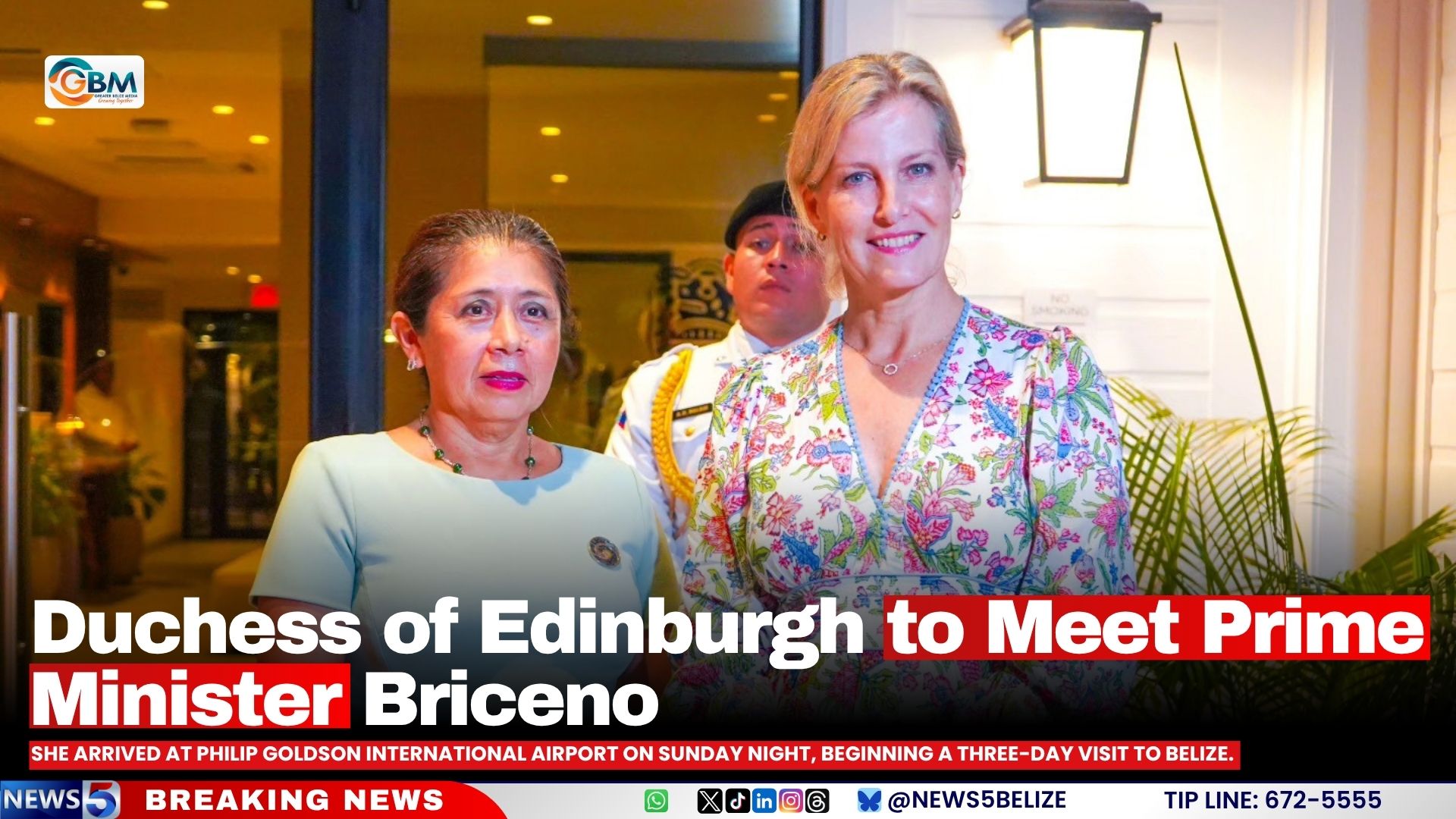 Duchess of Edinburgh to Meet Prime Minister Briceno