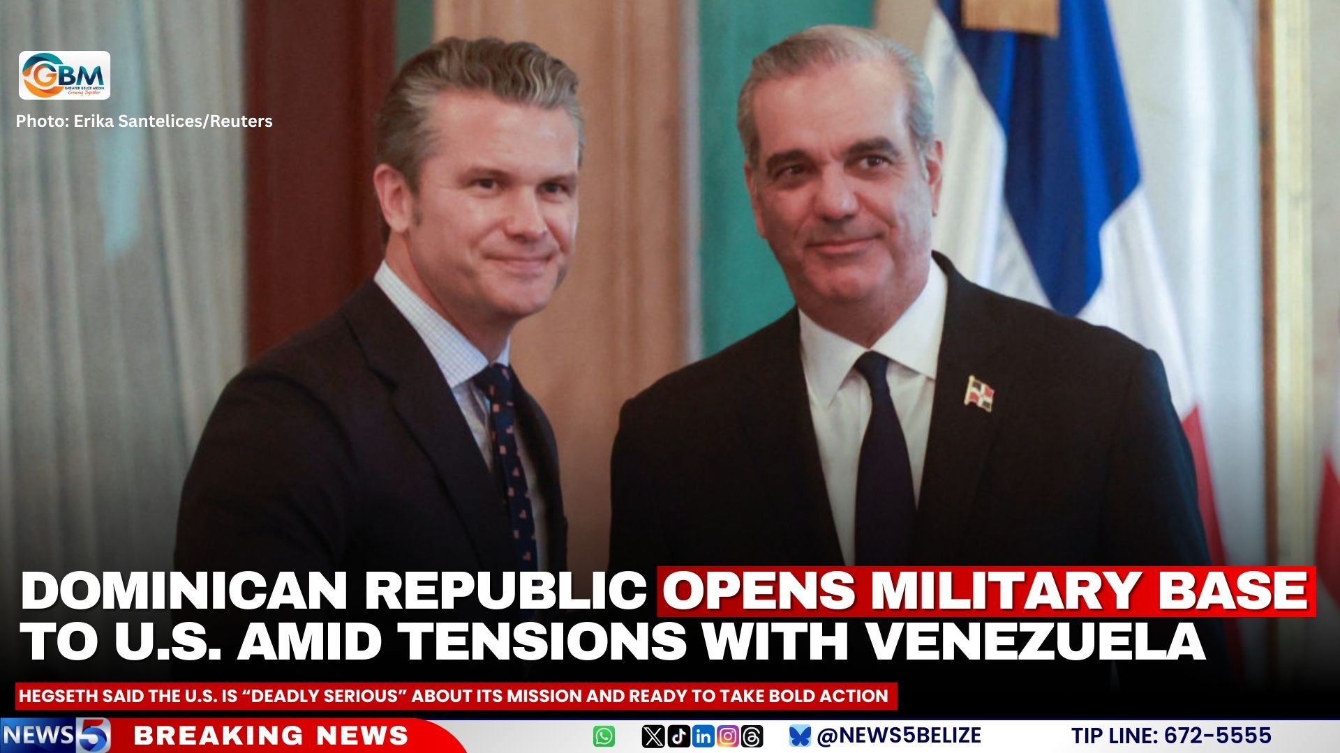 Dominican Republic Opens Military Base to U.S. Amid Tensions with Venezuela