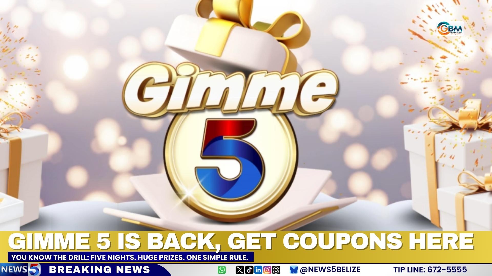 Gimme 5 is Back, Get Coupons Here