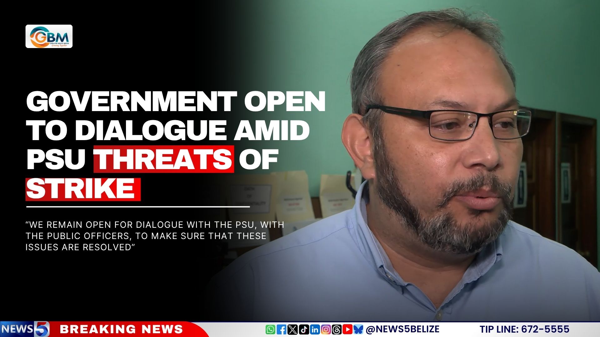 Government Open to Dialogue Amid PSU Threats of Strike