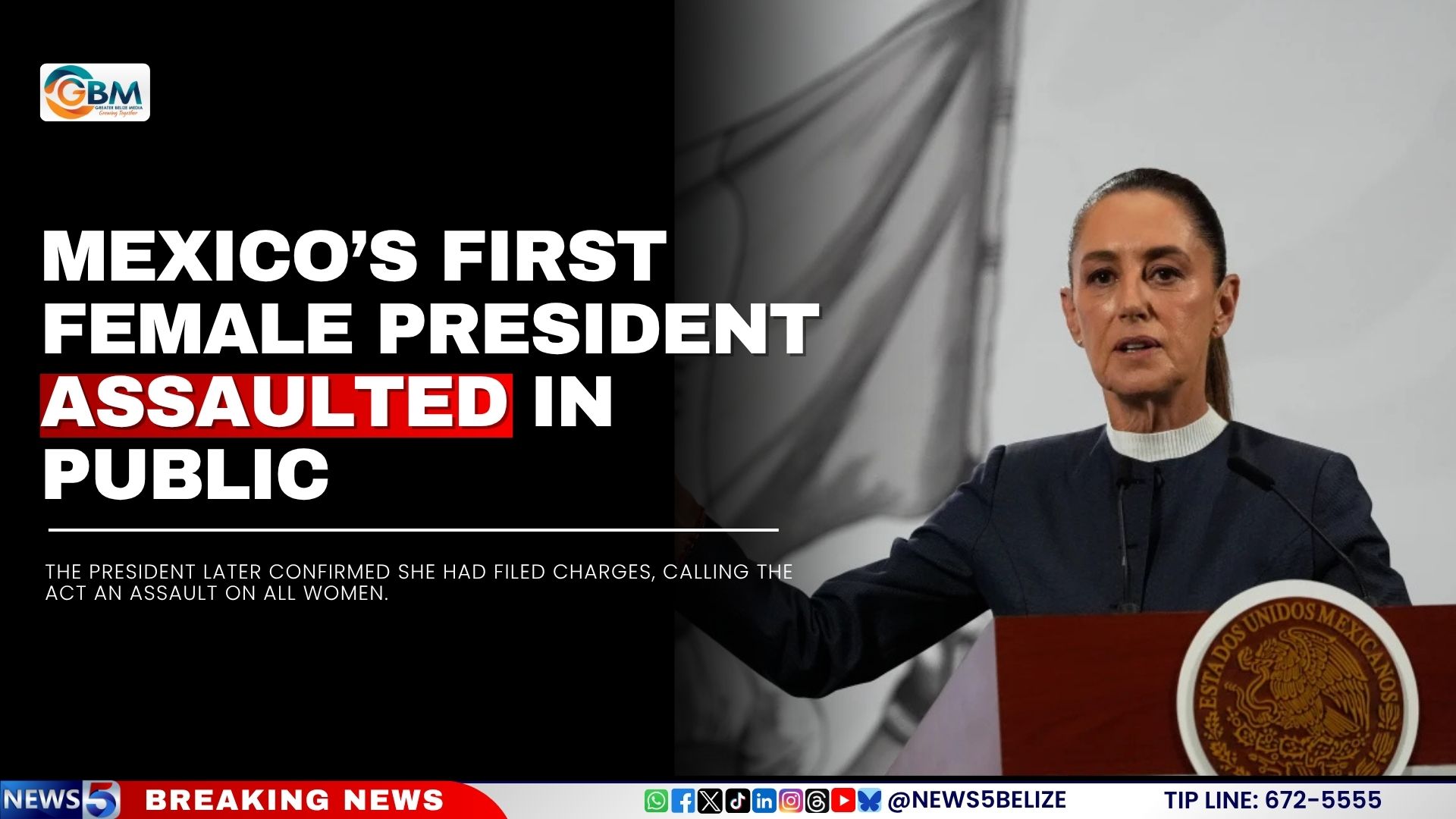 Mexico’s First Female President Assaulted in Public