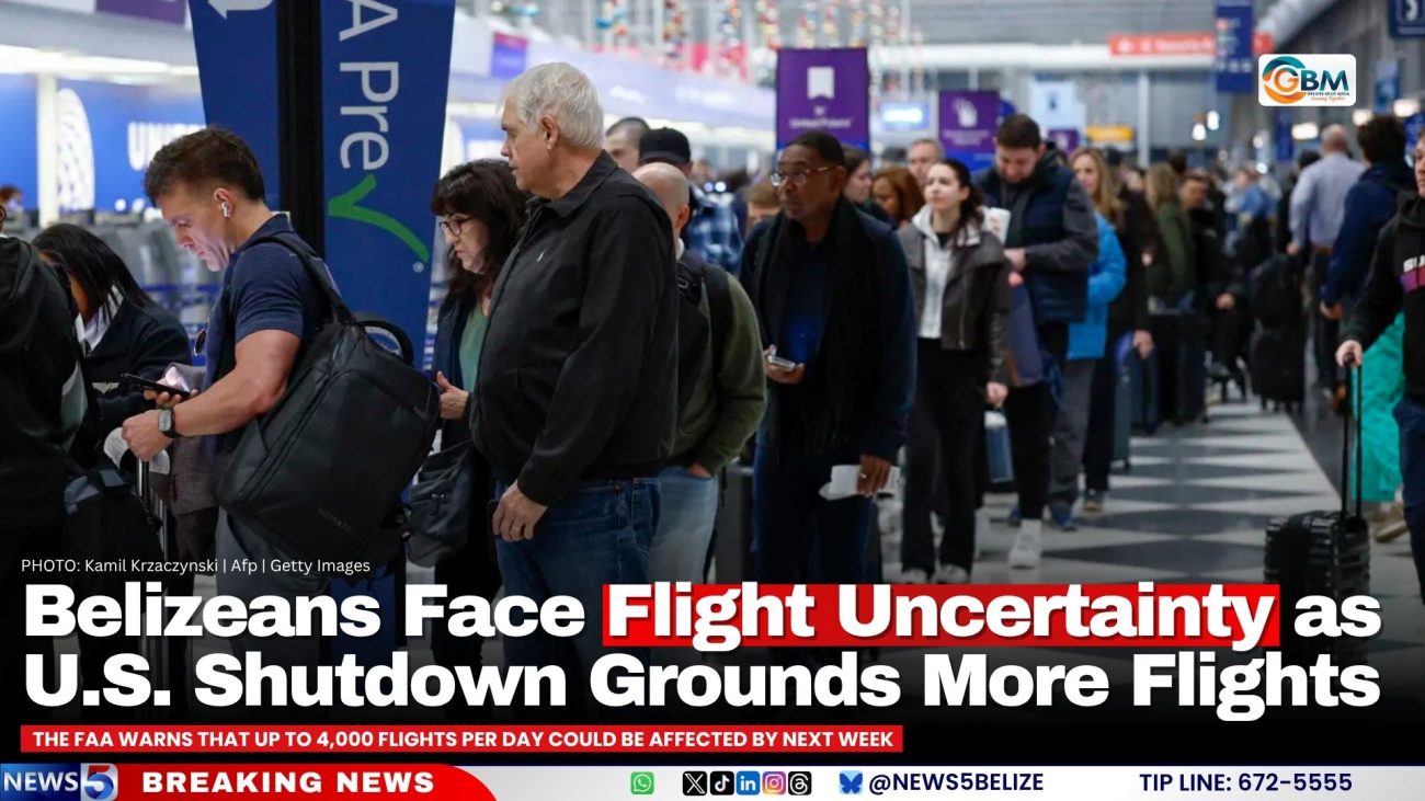 Belizeans Face Flight Uncertainty as U.S. Shutdown Grounds More Flights