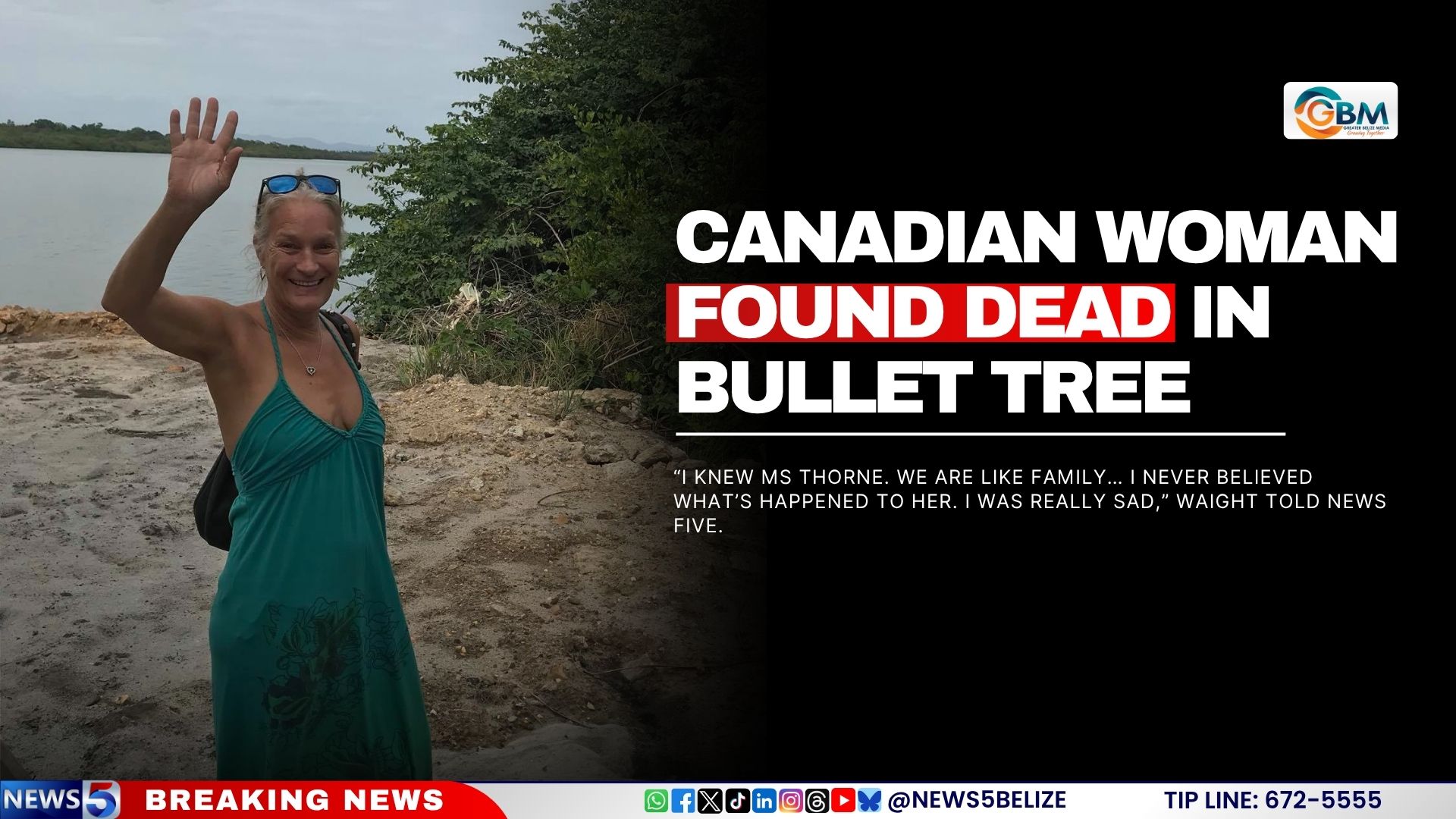 Canadian Woman Found Dead in Bullet Tree