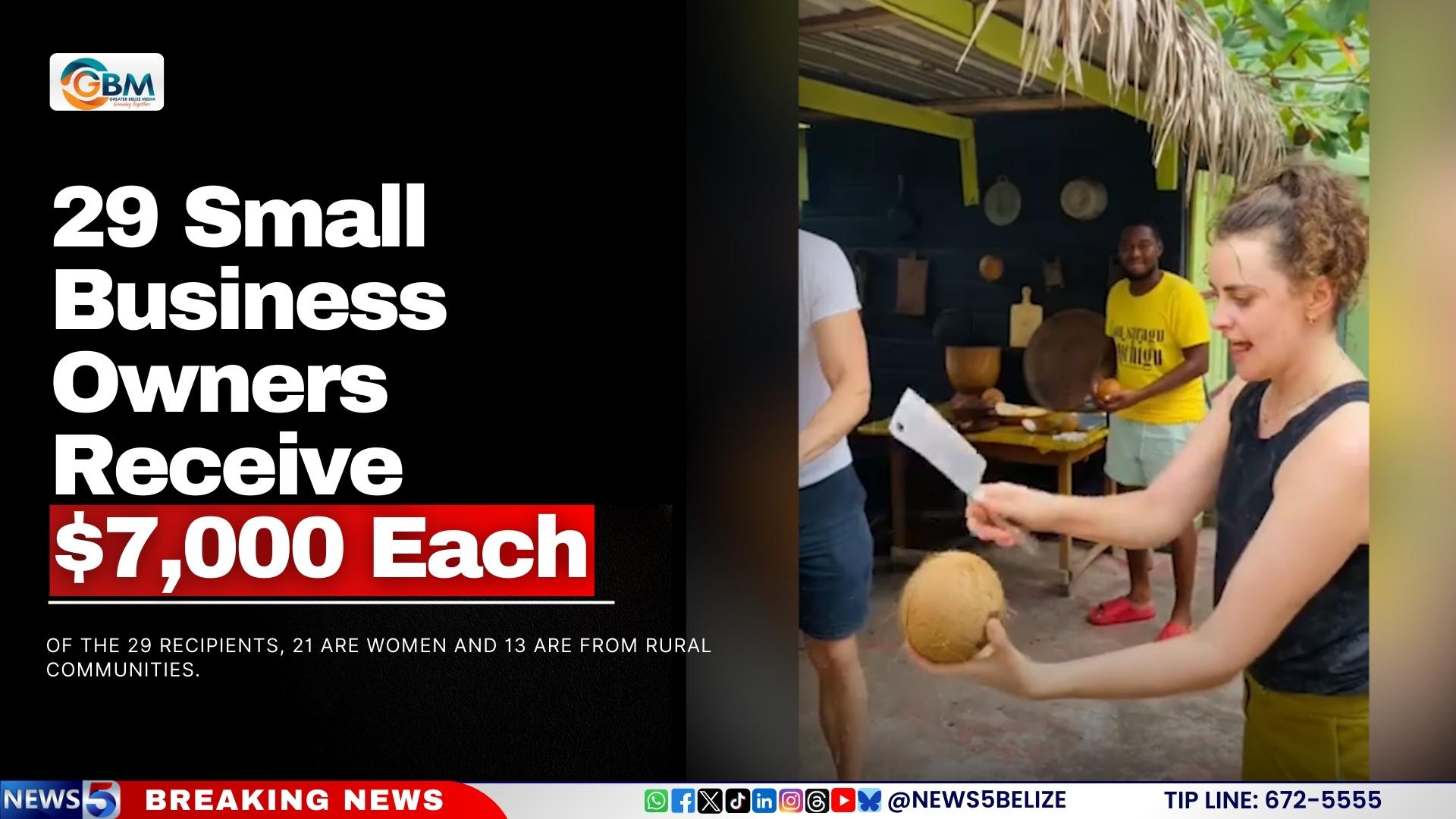 29 Small Business Owners Receive $7,000 Each