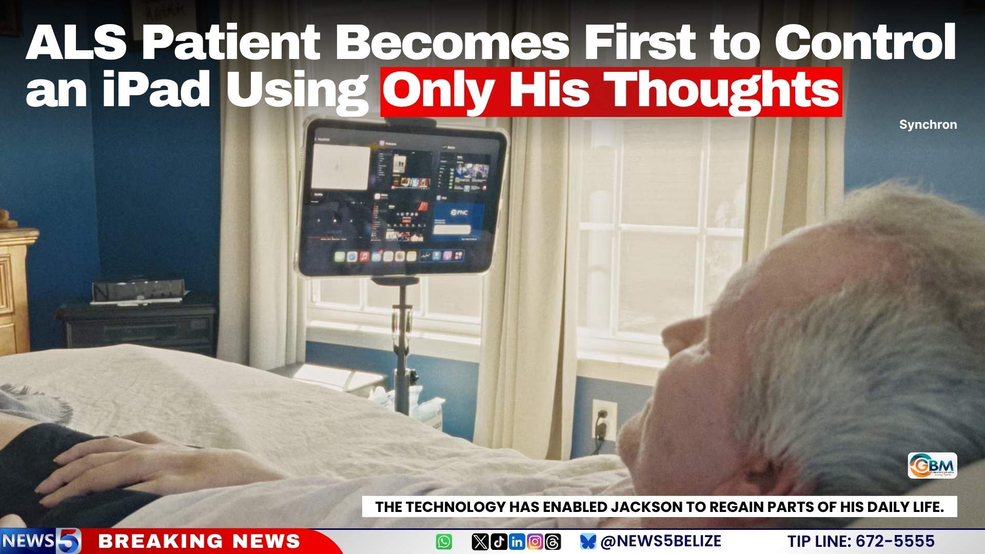 ALS Patient Becomes First to Control an iPad Using Only His Thoughts