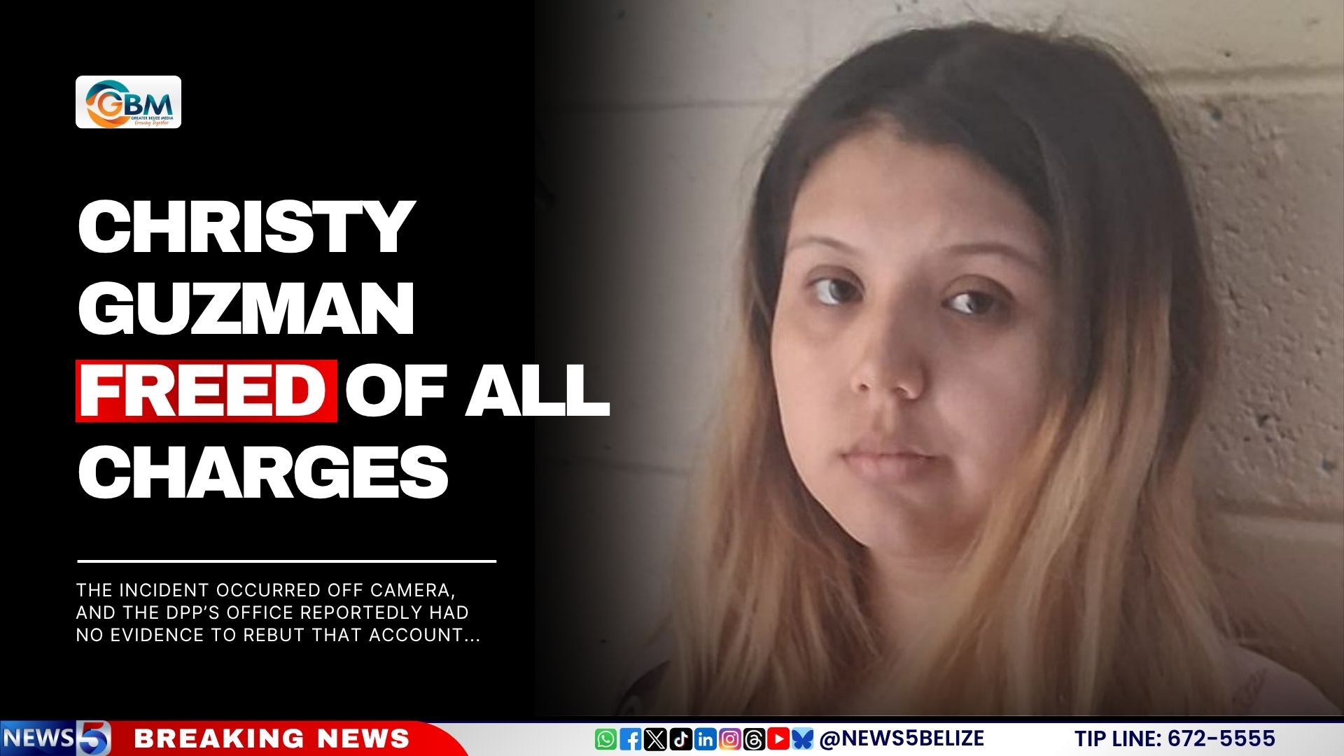 Christy Guzman Freed of All Charges