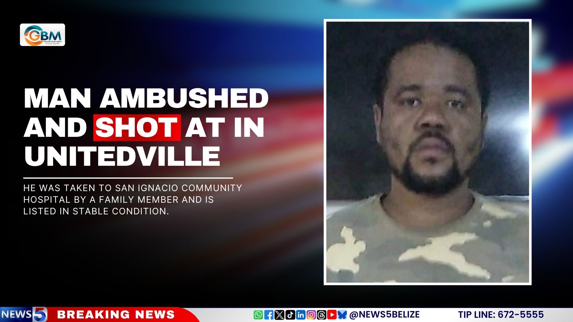 Man Ambushed and Shot at in Unitedville