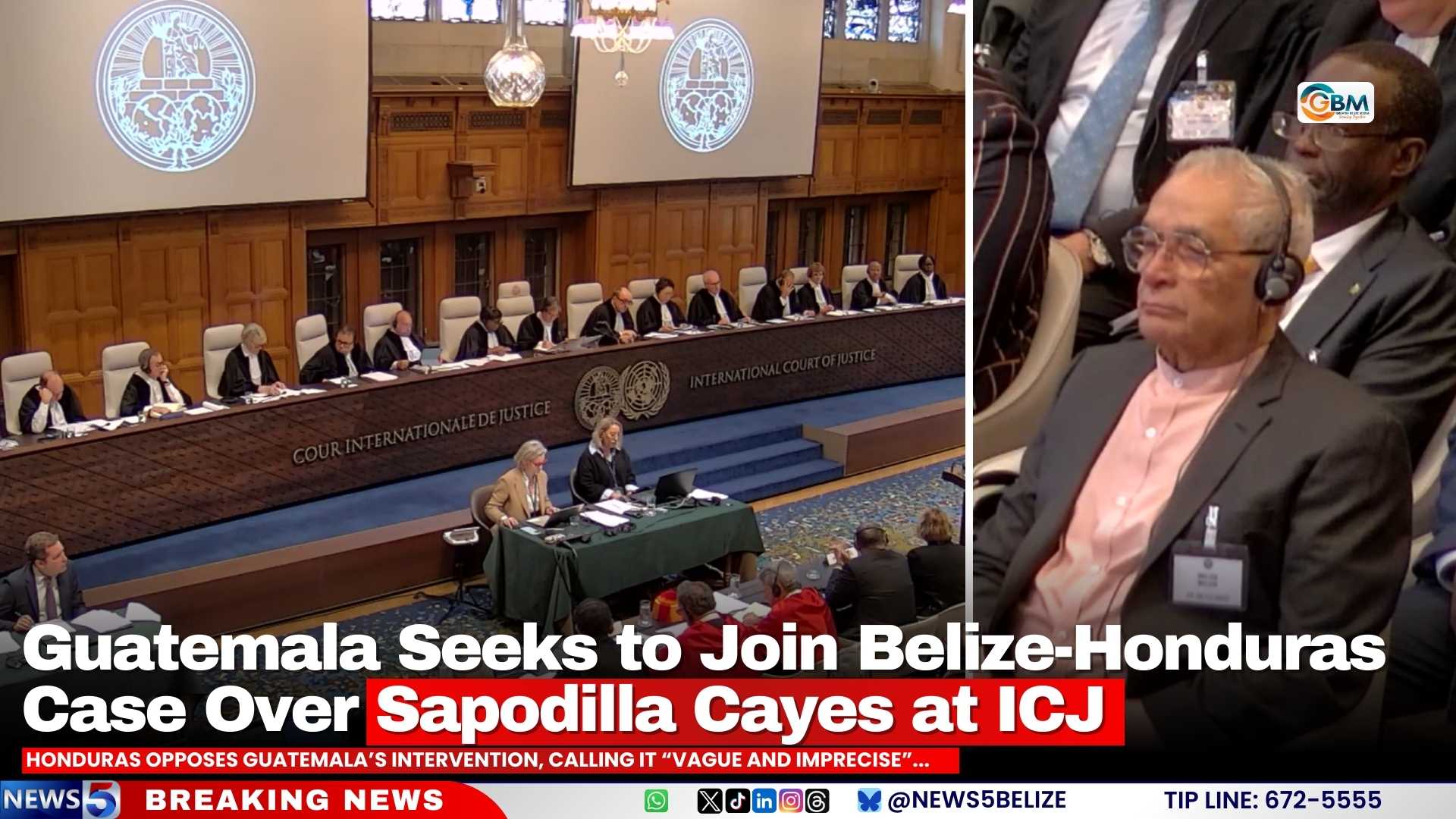 Guatemala Seeks to Join Belize-Honduras Case Over Sapodilla Cayes at ICJ