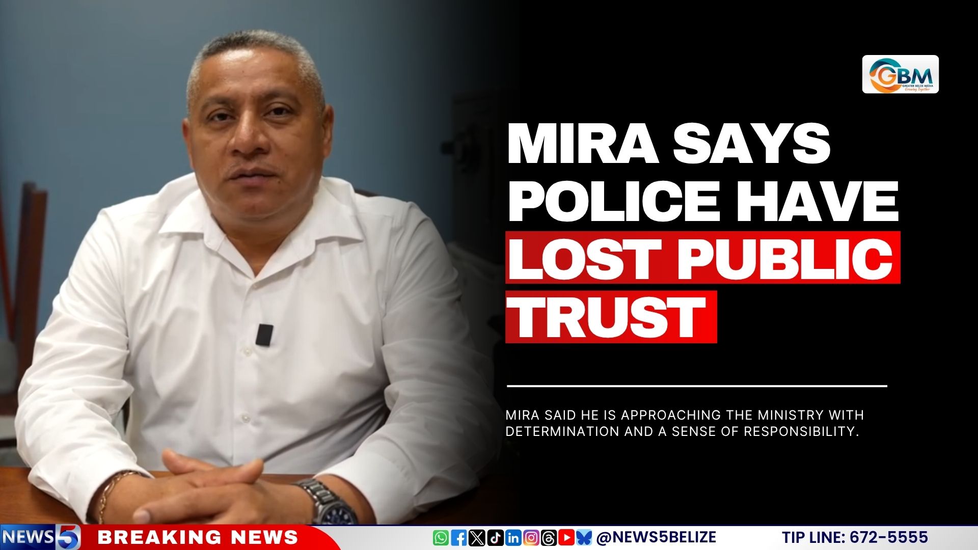 Mira Says Police Have Lost Public Trust
