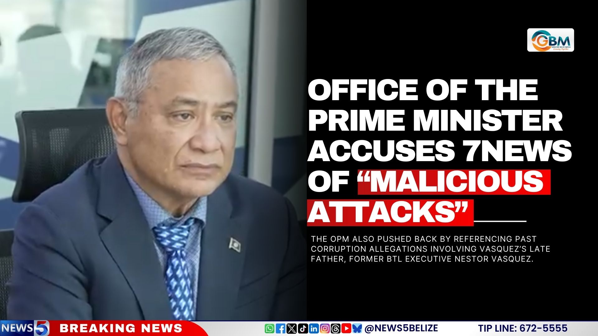 Office of the Prime Minister Accuses 7News of “Malicious Attacks”