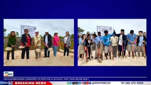 groundbreaking ceremony in 2019 for a school that was never built