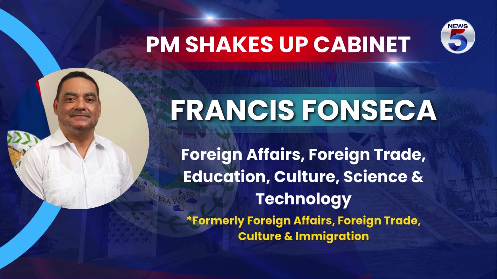 Fonseca Lands Largest Portfolio in Cabinet Shuffle