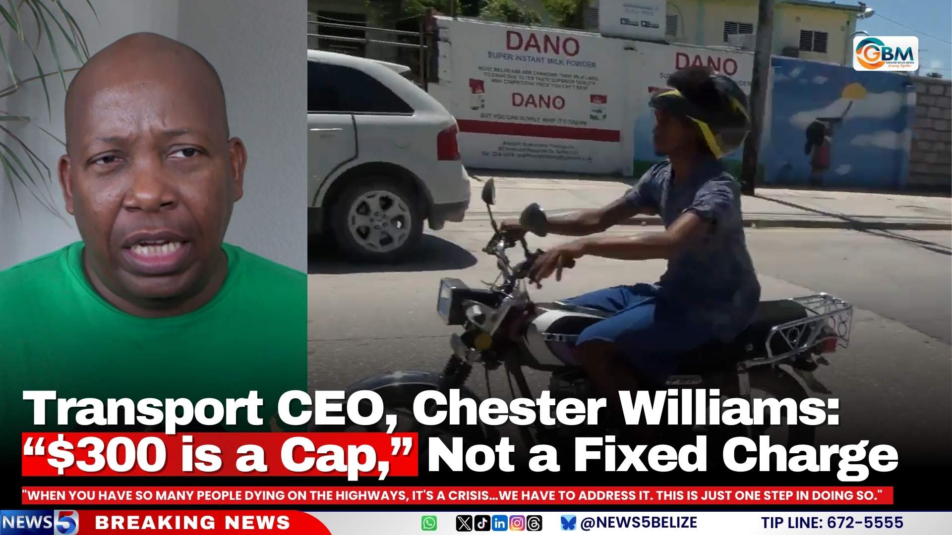 Transport CEO, Chester Williams: “$300 is a Cap,” Not a Fixed Charge