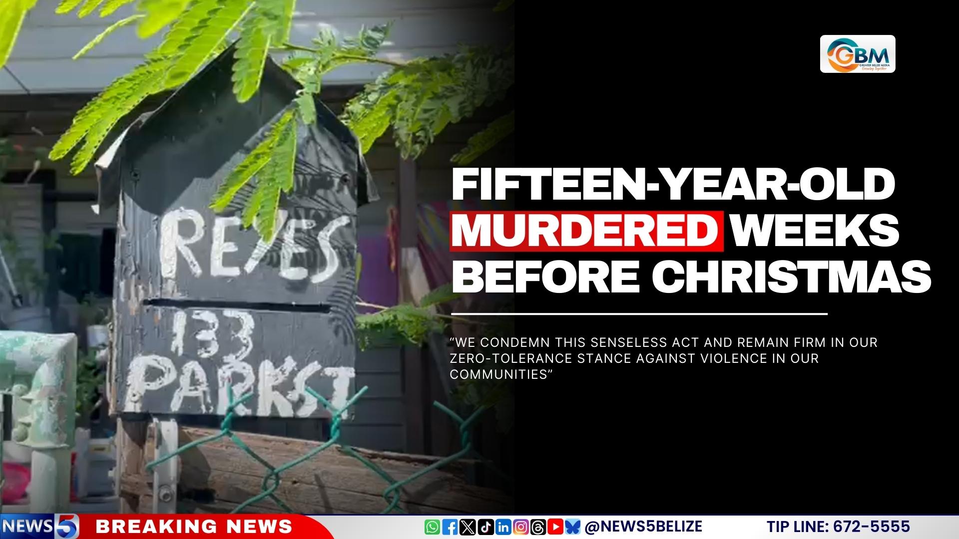 Fifteen-Year-Old Murdered Weeks Before Christmas