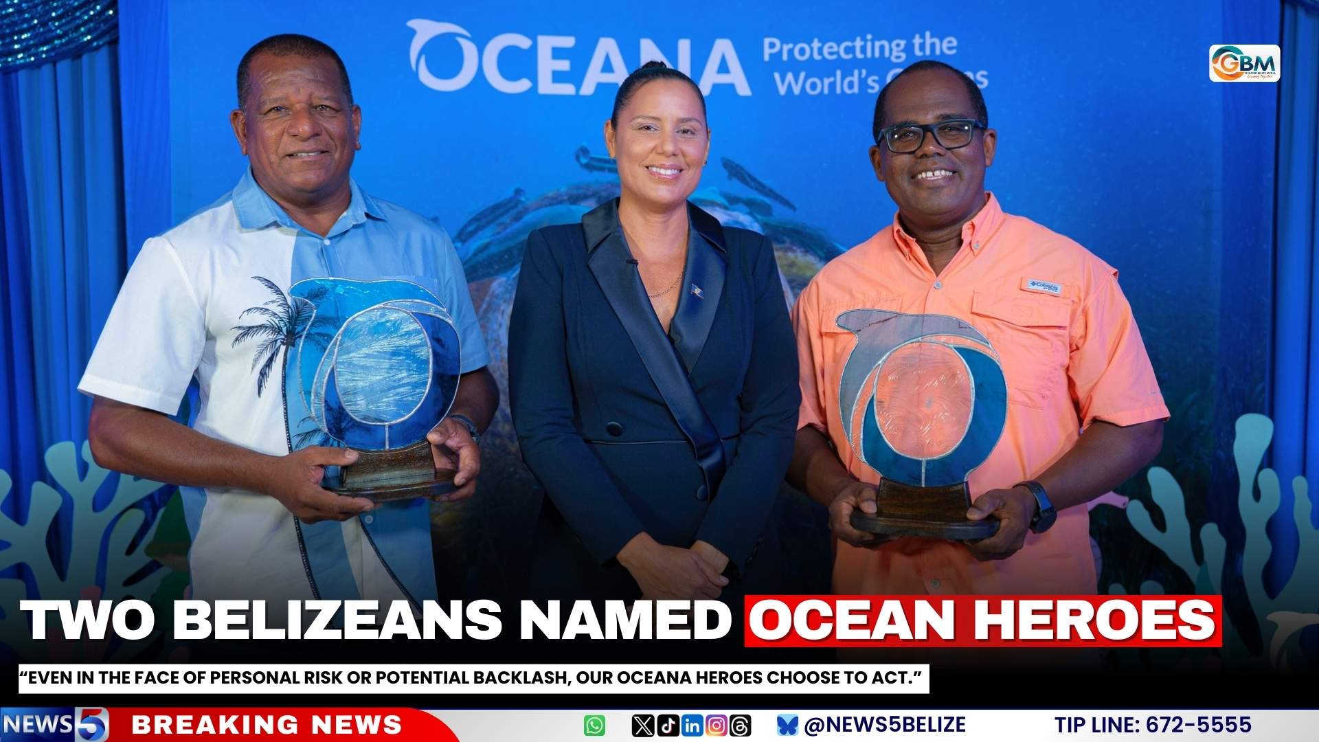 Two Belizeans Named Ocean Heroes