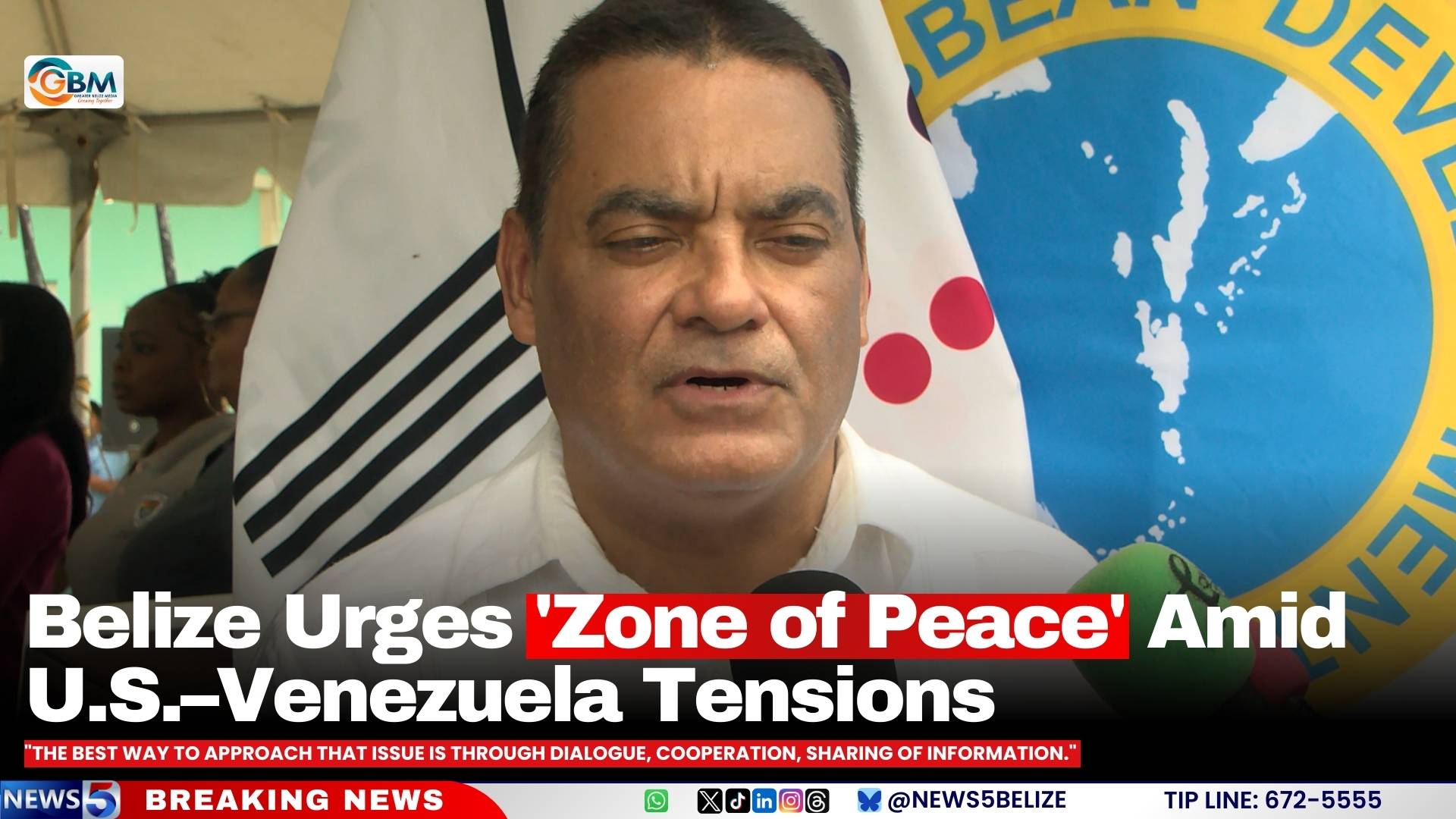 Belize Urges 'Zone of Peace' Amid U.S.–Venezuela Tensions