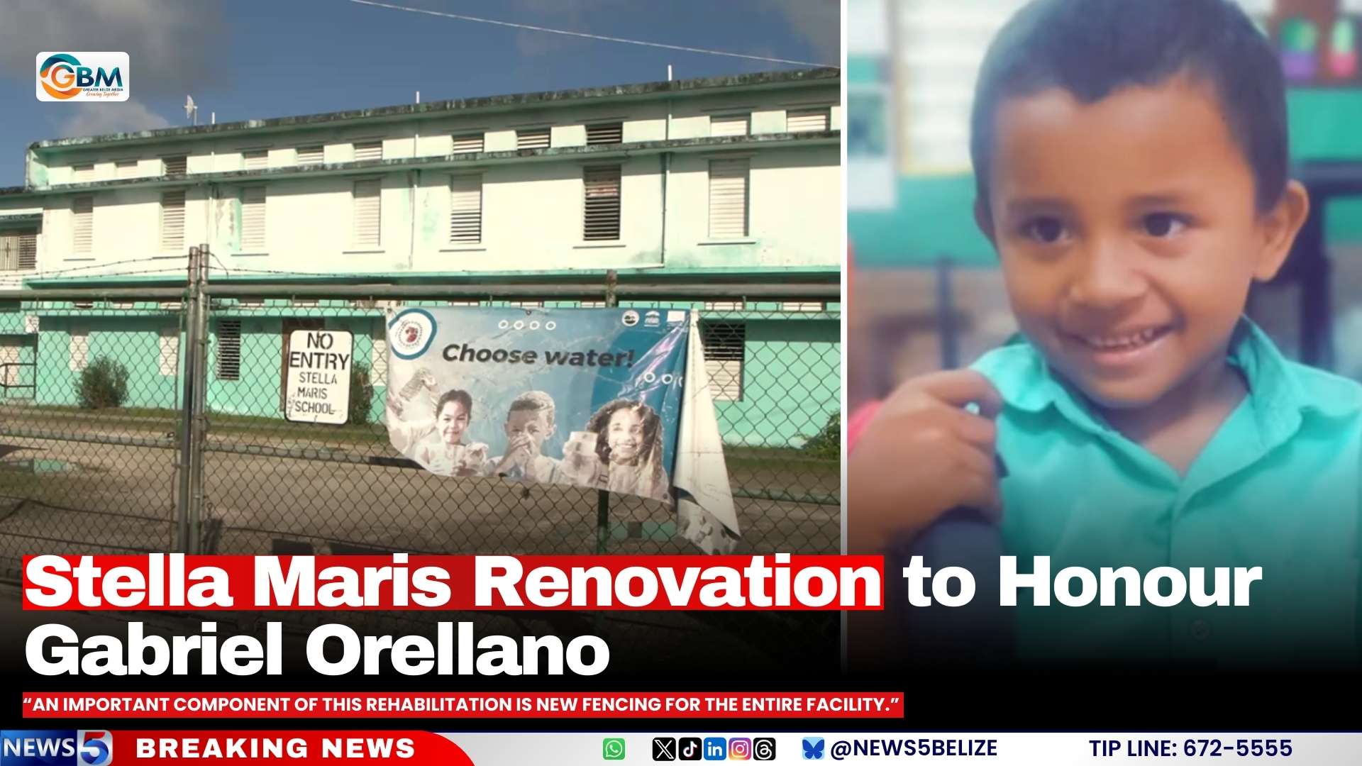 Stella Maris Renovation to Honour Gabriel Orellano
